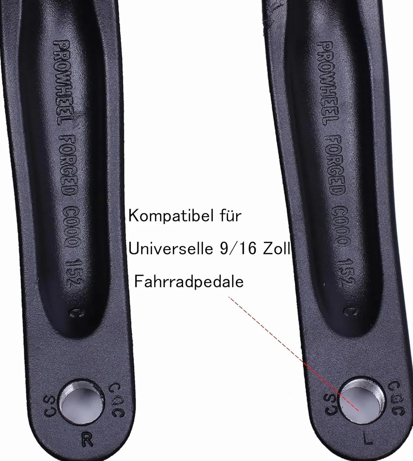 Prowheel Ebike Crank Arm,127 mm/140 mm/152 mm/160 mm/165 mm/170 mm/175 mm Electric Bicycle Crank Arm do silnika Mid Drive, Bosch GEN4, PW-X3/PW-X2, BANGFANG M620, Brose Standard/MAG, GX0