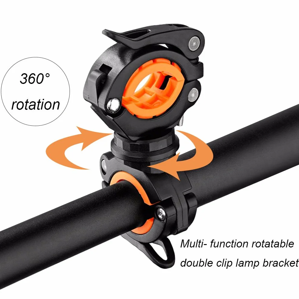 Nincha Uchwyt Latarka Rowerowa LED 360 Stopni Stojak MTB