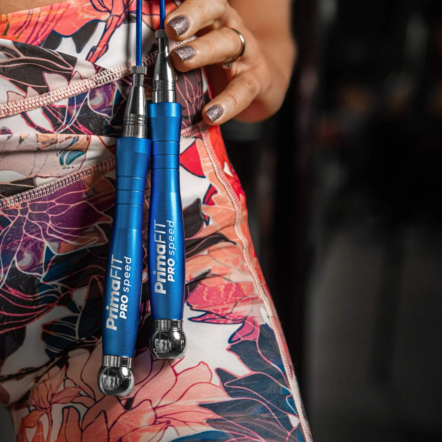 PrimaFIT Skakanka dla dorosłych Fitness Pro Speed Jump Rope 3 m, regulowana z obciążnikami, 2 łożyskiem kulkowym i antypoślizgowymi uchwytami, profesjonalna skakanka do boksu, MMA, crossfit, ekstra