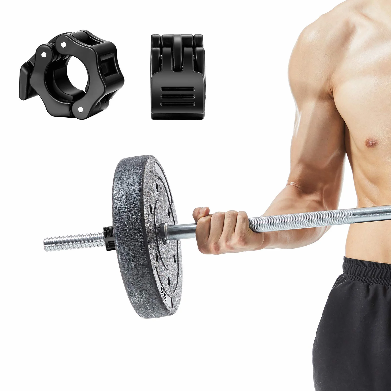 Zaciski do hantli 30mm, klipsy szybkozłączne do sztangi, akcesoria fitness
