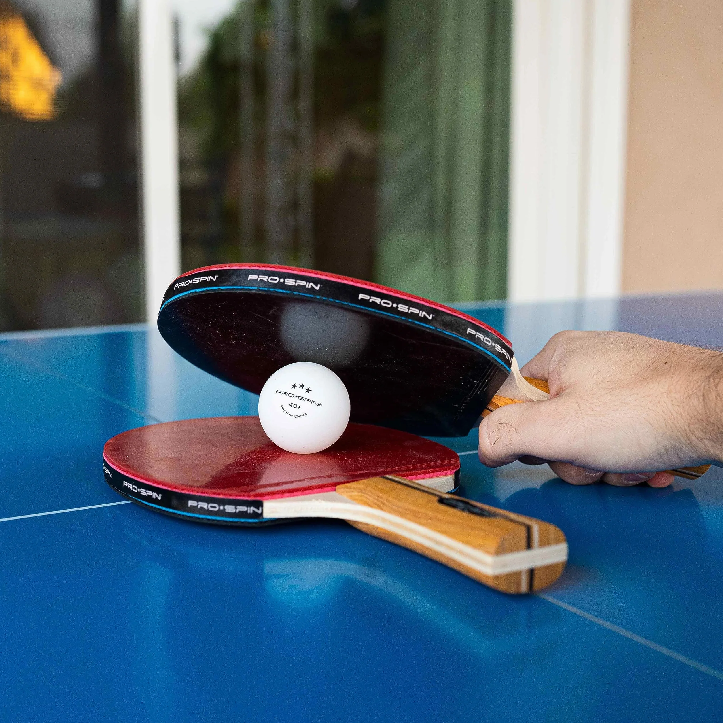 PRO SPIN piłki do ping ponga, Białe 3-gwiazdkowe 40+ piłki do tenisa stołowego | wysokowydajne piłki treningowe ABS, najwyższa trwałość do stołu do ping-ponga, zawodów, gier