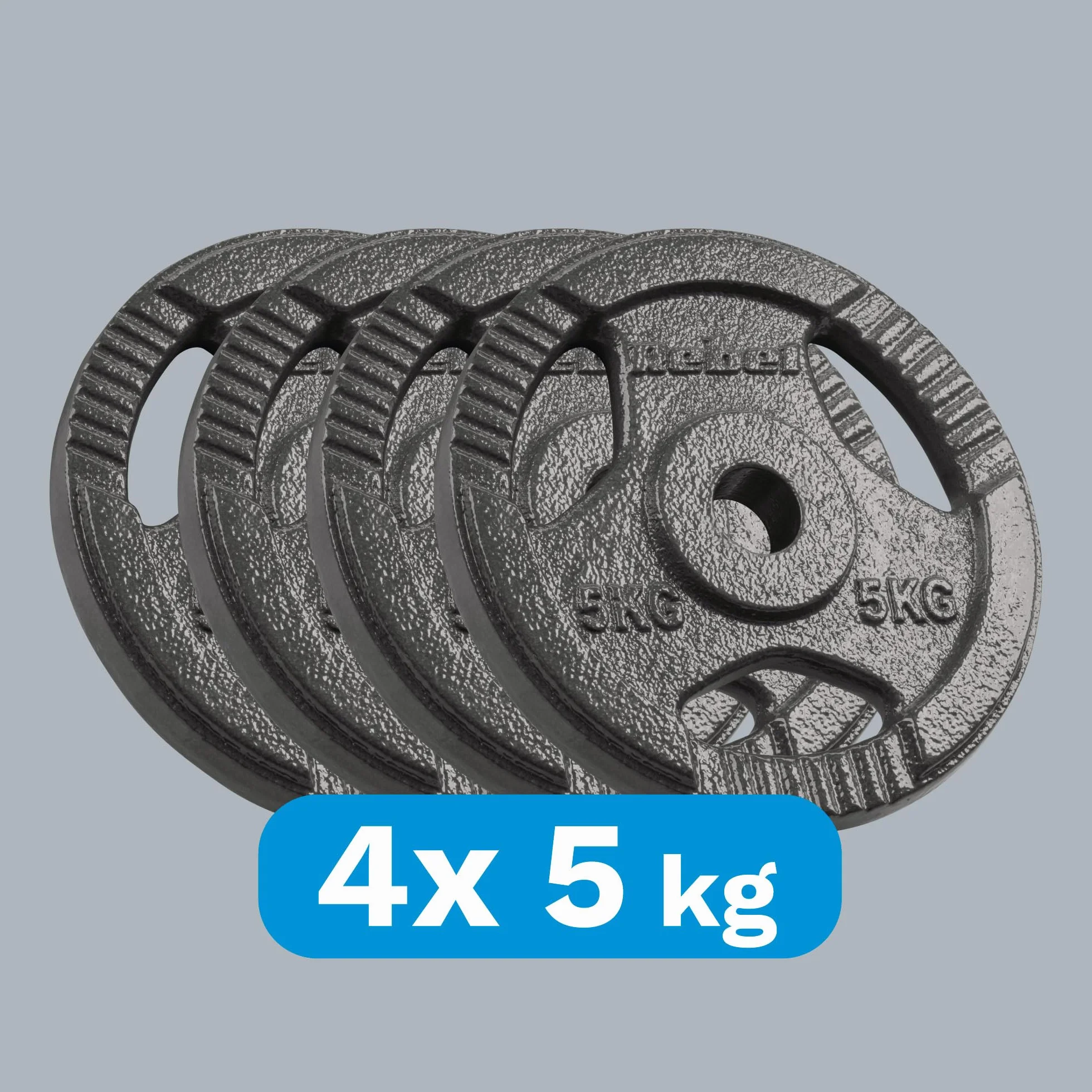 Rebel Zestaw Obciążeń Żeliwnych 4x5kg Otwór 31mm Talerz z Uchwytami