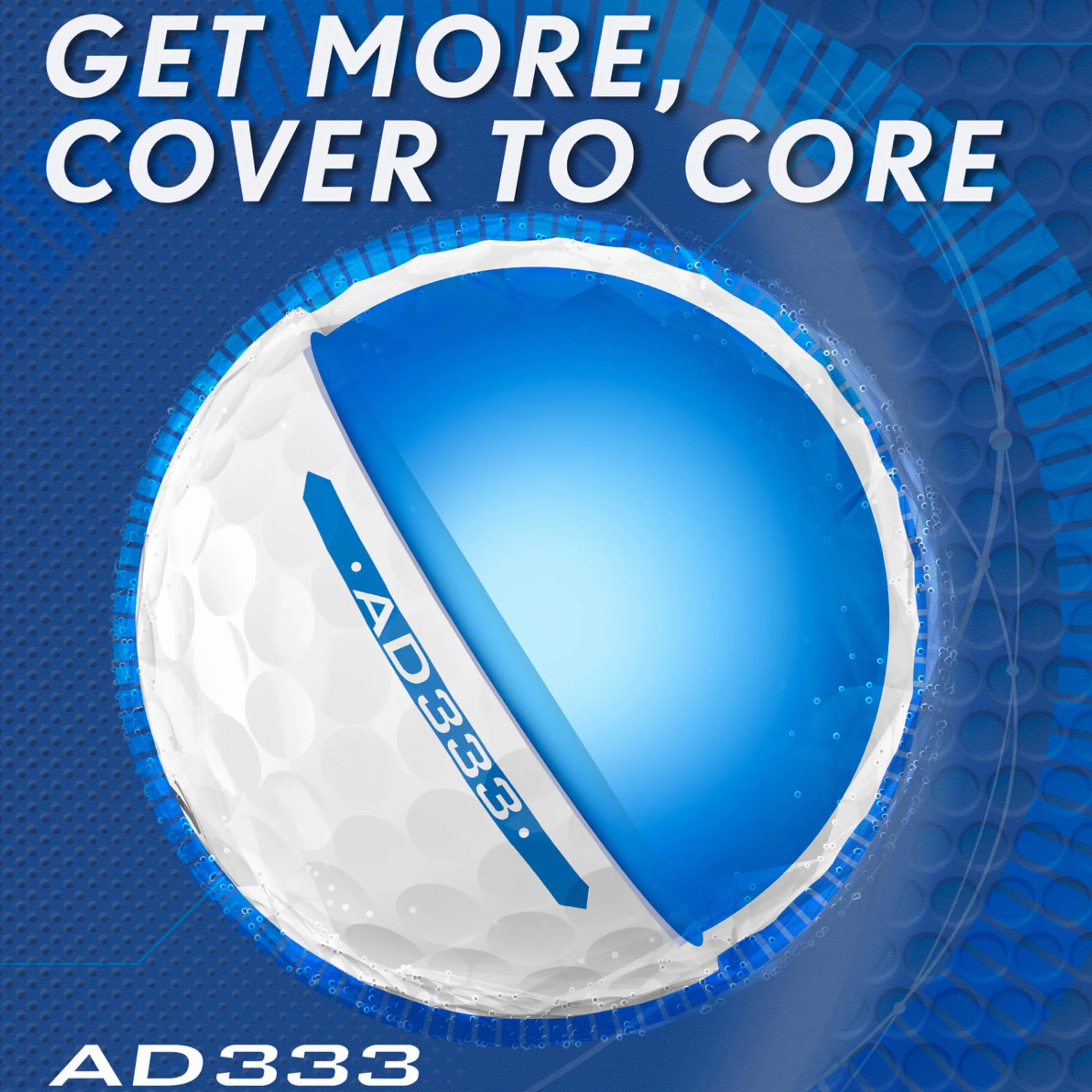 Srixon AD333 11 - Piłki golfowe o wysokiej wydajności i prędkości - niska kompresja - dla spójności i kontroli - linia wyrównująca - akcesoria golfowe premium i prezenty golfowe, białe