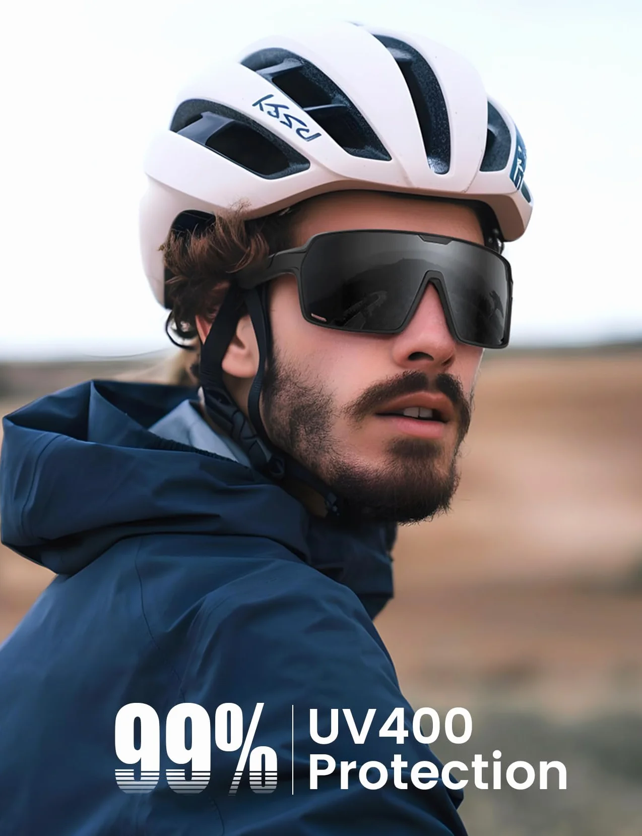 Lamicall sportowe okulary rowerowe dla mężczyzn i kobiet - [Metale pamięci]sportowe z ochroną UV400, ramka TR90 o wadze 29 g i regulowalnymi podnóżkami, idealne dla biegania/jazdy/turystyka/nartywanie