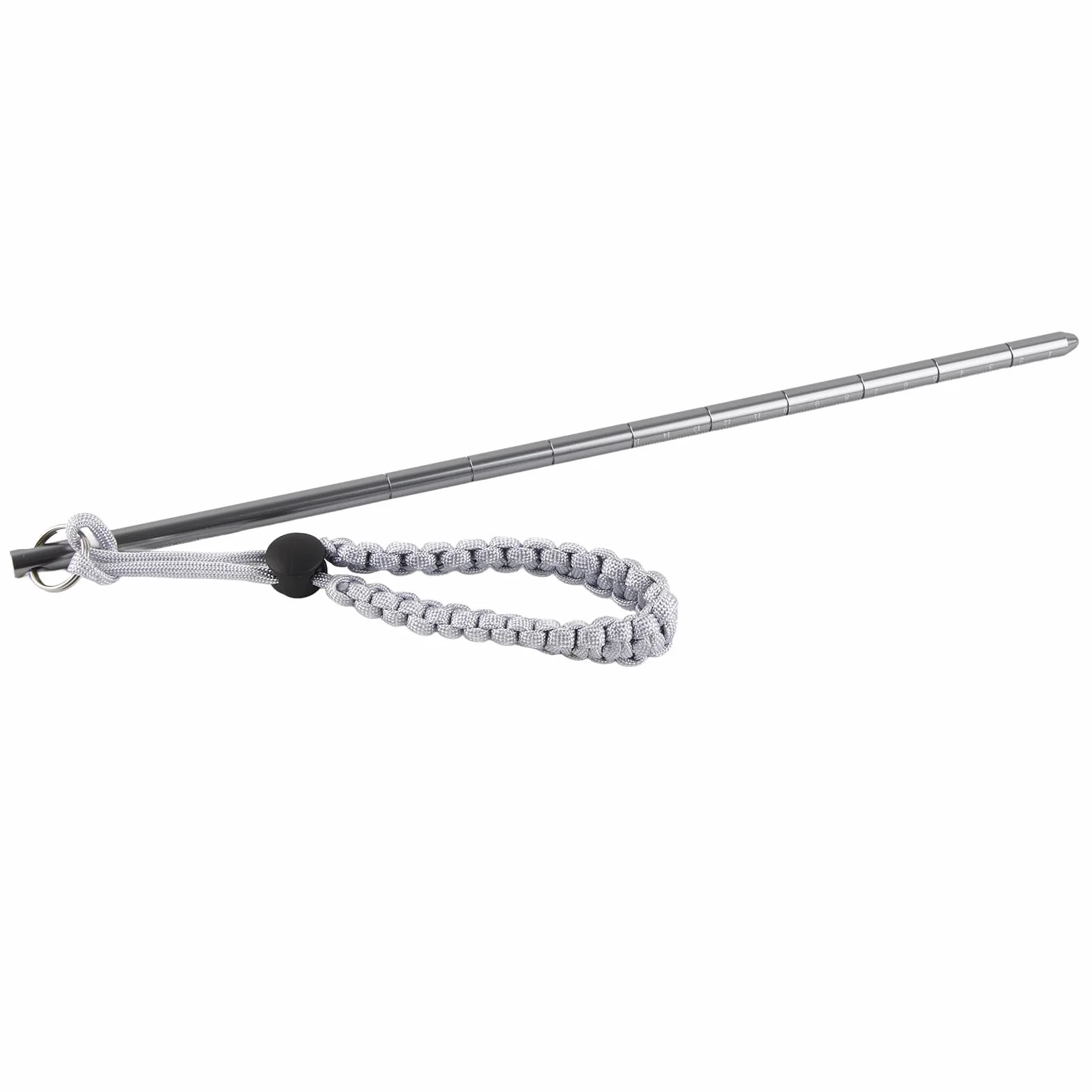 Alomejor Pointer Stick Rod Pointer Stick ze stopu aluminium Scuba Diving Noise Maker Stick Rod Pointer z regulowanym paskiem na nadgarstek (kolor szary)