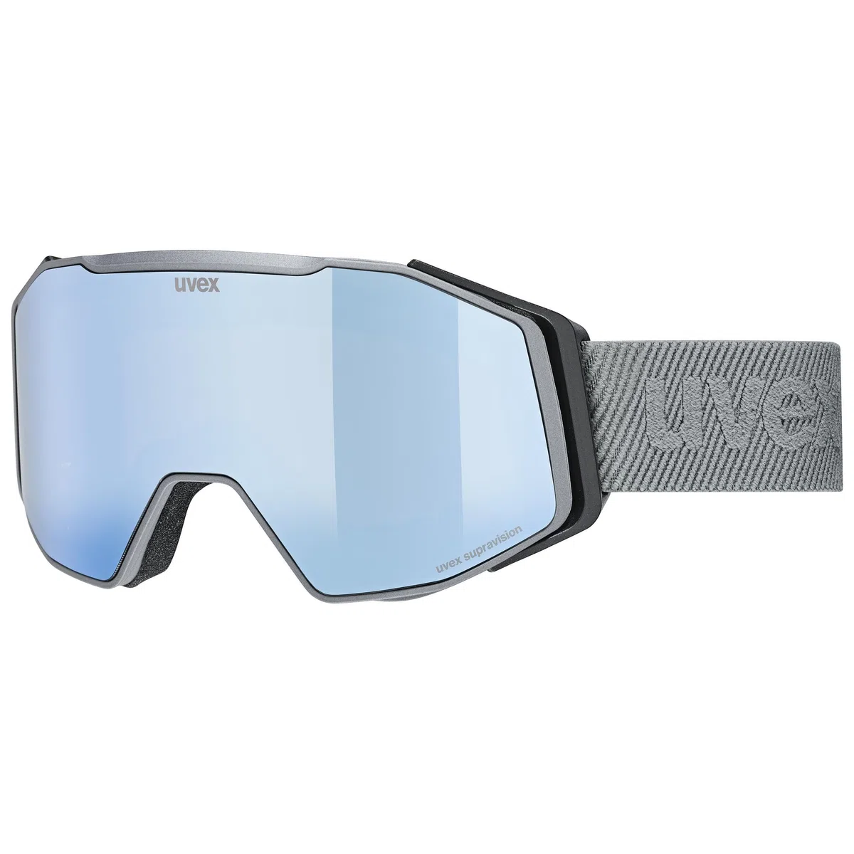 uvex gravity FM, Gogle narciarskie unisex-dorosły, rhino matt/ice-orange, one size