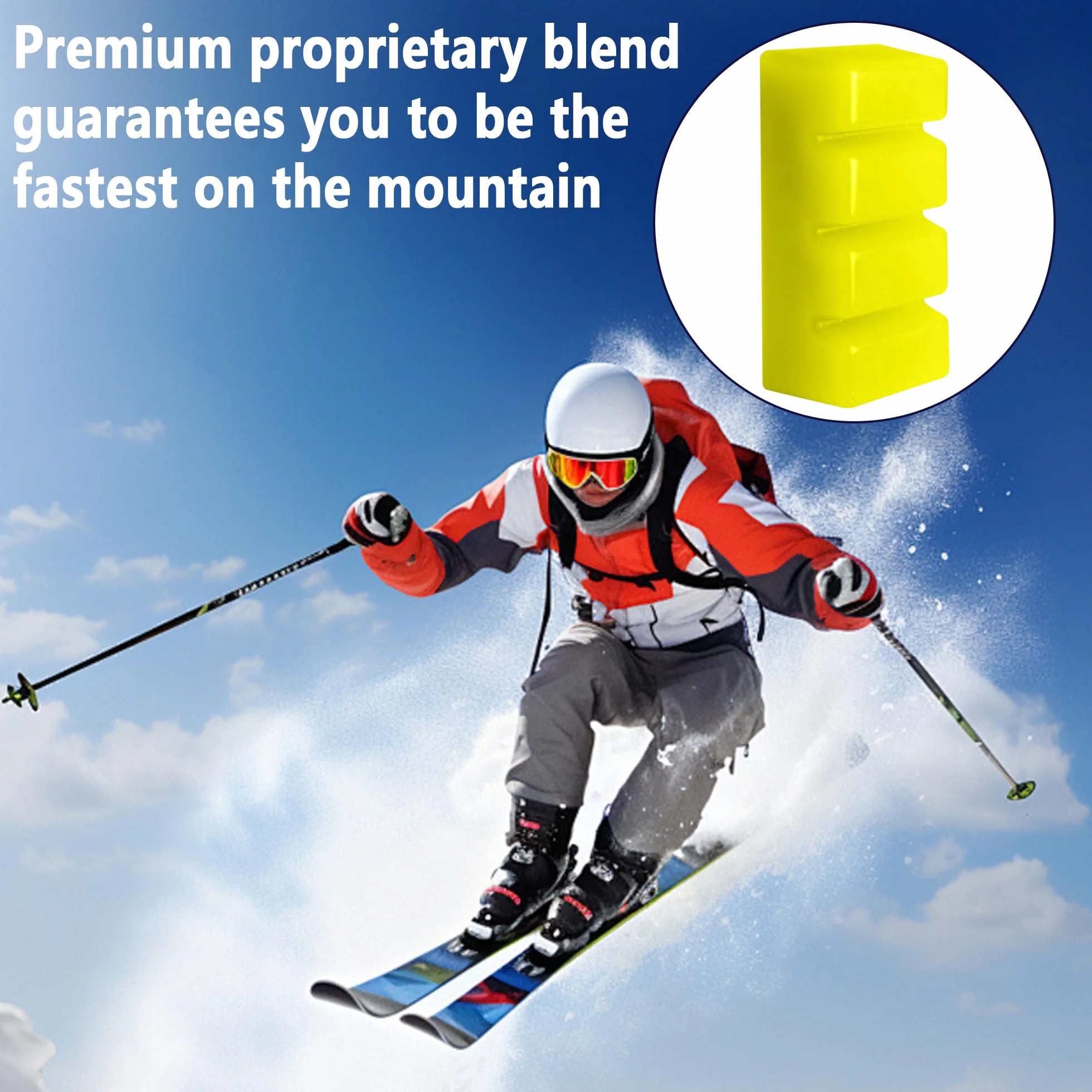 GIONAR Wosk narciarski do snowboardu, 650 g, uniwersalny wosk do jazdy na nartach, snowboardzie, nartach biegowych, do ochrony akcesoriów narciarskich i snowboardowych