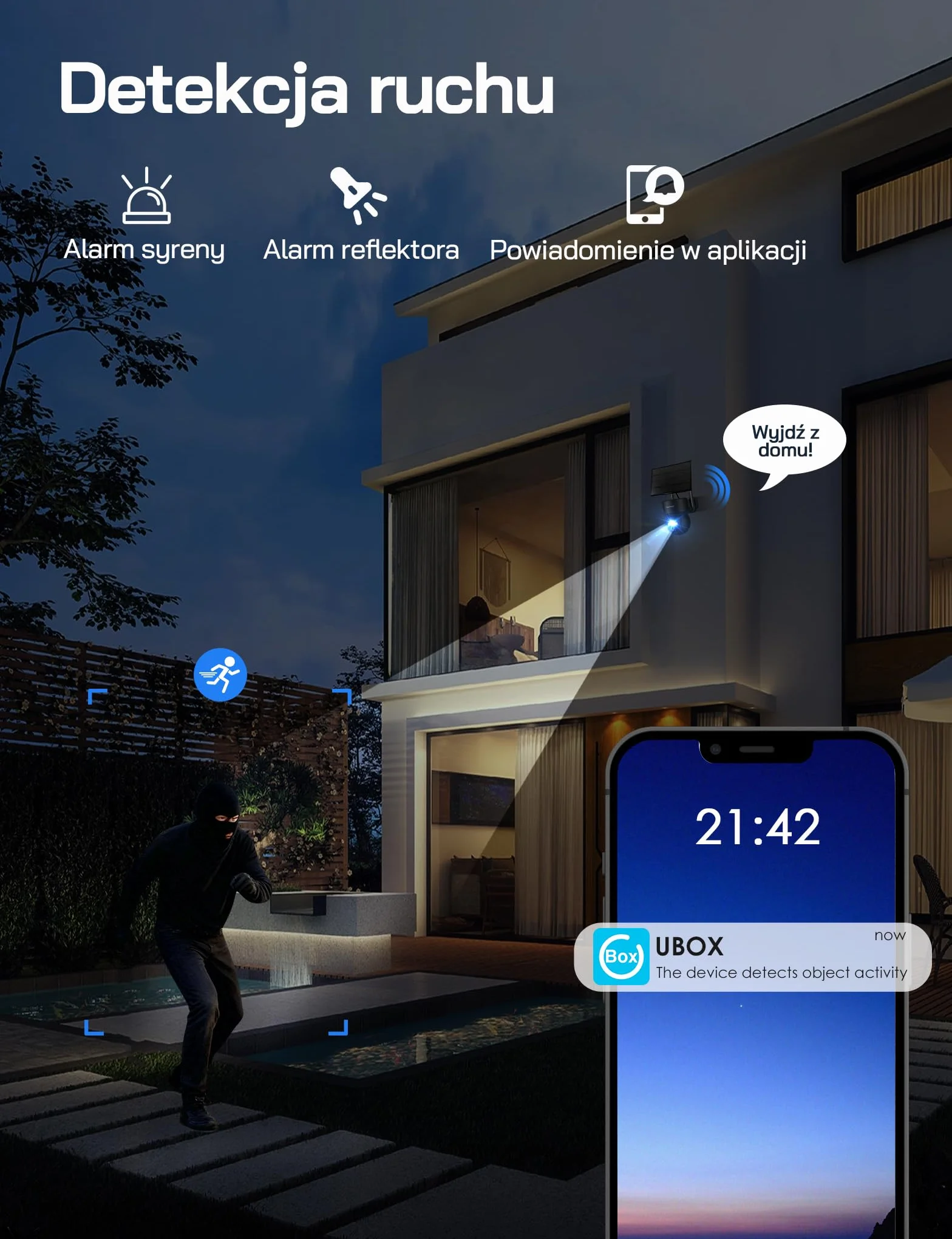WOLFANG Kamera przyrodnicza 4G LTE zasilana energią słoneczną 2,5K wideo na żywo regulacja nachylenia 355° zdalna 90° noktowizor