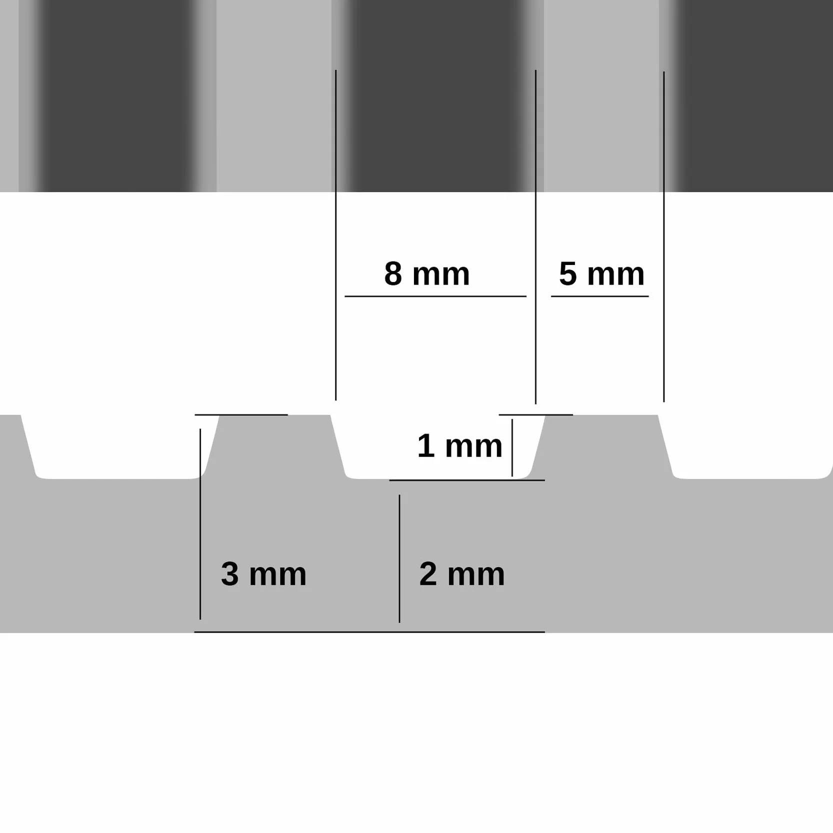 ANRO gumowa mata ochronna z wypustkami 240 x 100 cm
