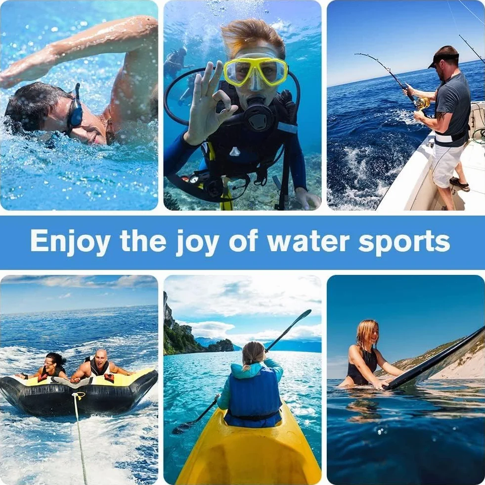 Flintronic Skarpety Neoprenowe 3 mm, Do Nurkowania, Z Zapięciem Na Rzepy, Antypoślizgowe Do Sportów Wodnych, Pływania, Snorkelingu, Surfowania Dla Kobiet i Mężczyzn