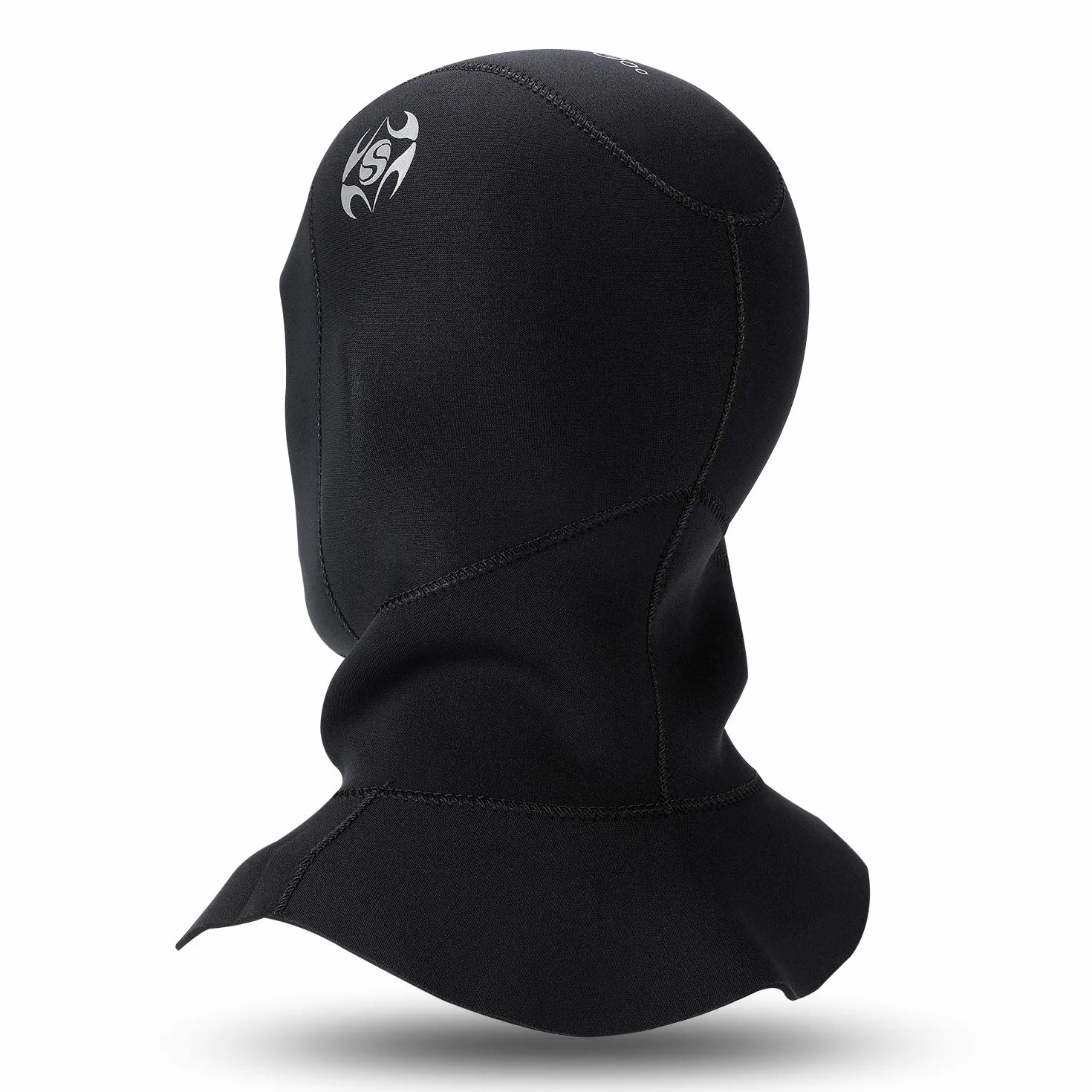 QKURT Czapka do nurkowania 3 mm neoprenowa podwodna czapka, z odpowietrznikiem do usuwania uwięzionego powietrza, unisex peleryna do nurkowania i innych sportów wodnych