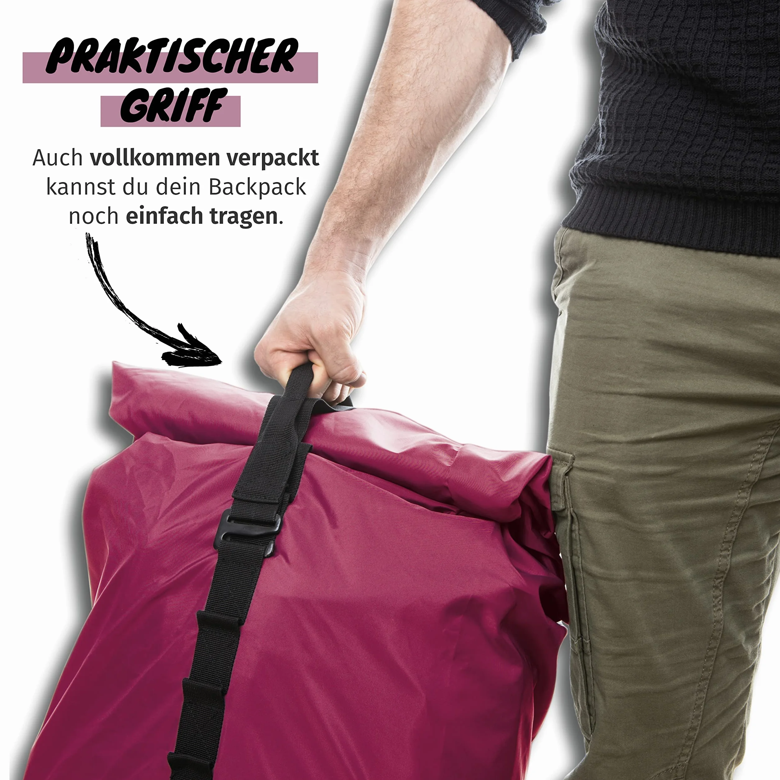 Journext Plecak 2 w 1 Pokrowiec ochronny przed deszczem Flight Cover na samolot pociąg autobus