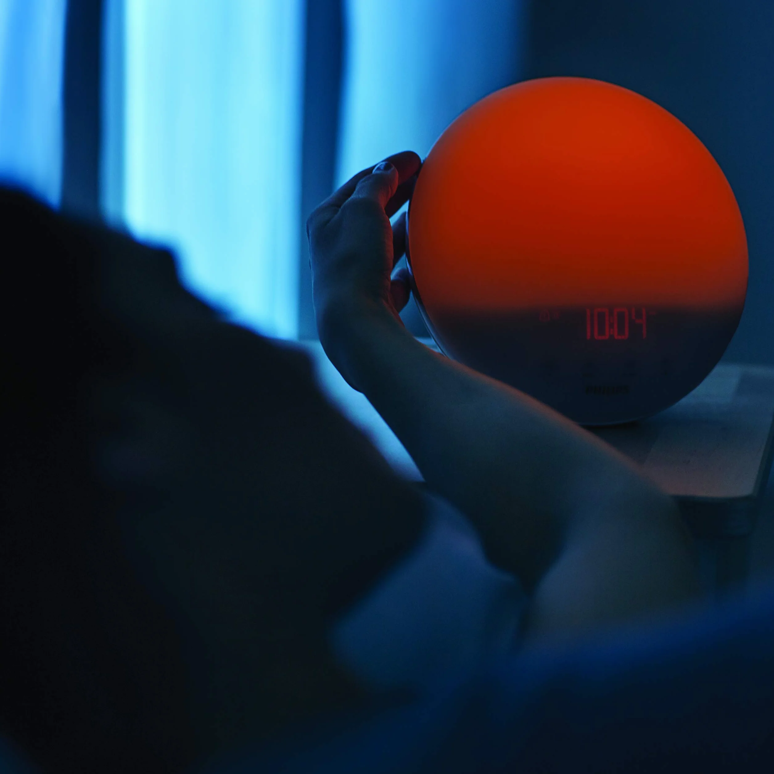 PHILIPS SmartSleep HF3519/20 budzik świetlny, symulacja wschodu i zachodu słońca, 5 dźwięków natury, radio FM, lampka do czytania