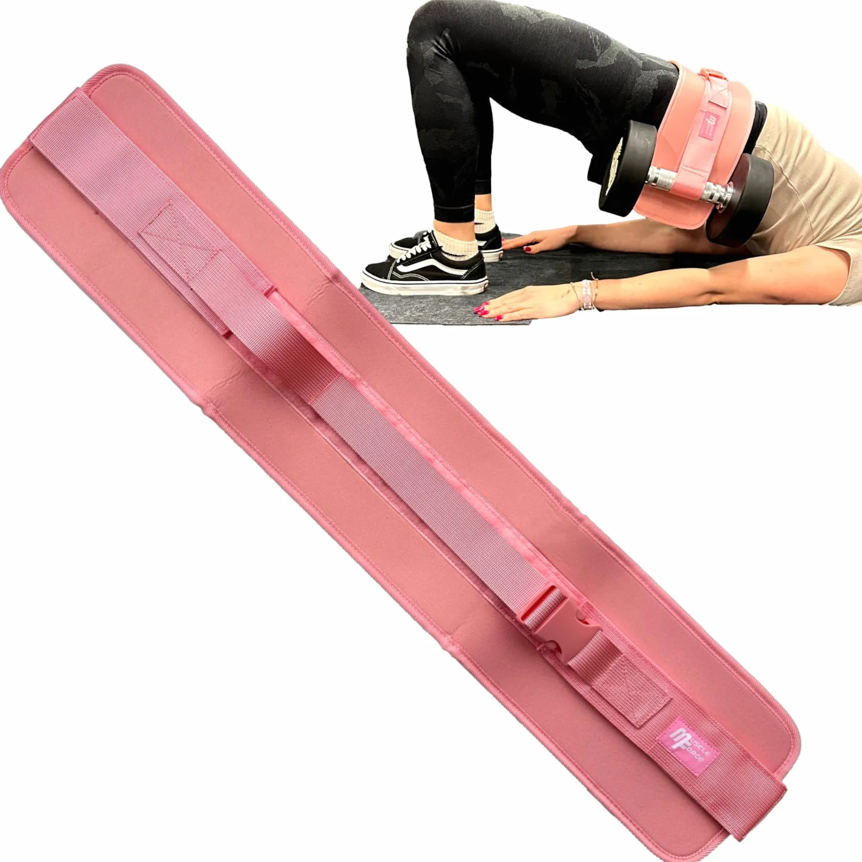 Pas obciążeniowy na biodra do hantli, hip thrust, pośladków