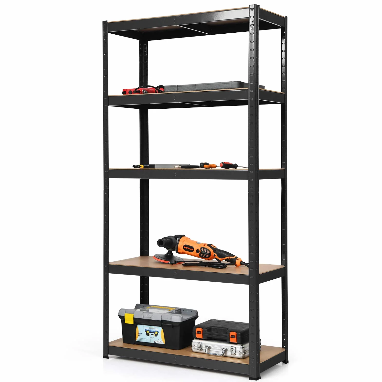 GOPLUS Regał magazynowy 5 półek 175 kg ocynkowany 90x40x180 cm