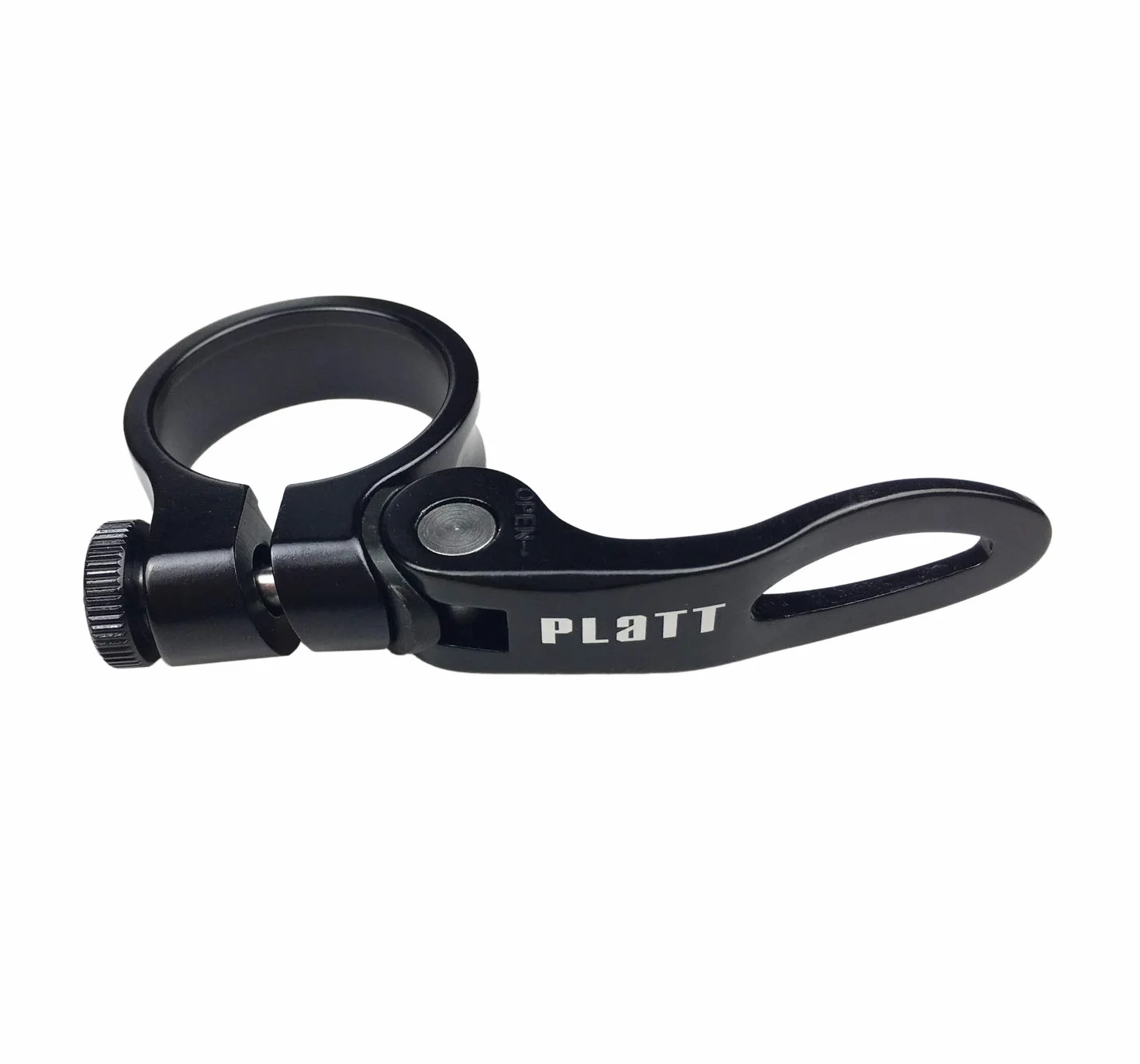 PLATT Zacisk siodełkowy do roweru z szybkomocującym zaciskiem ze stopu aluminium 31,8/34,9 mm (czarny, 34,9 mm)