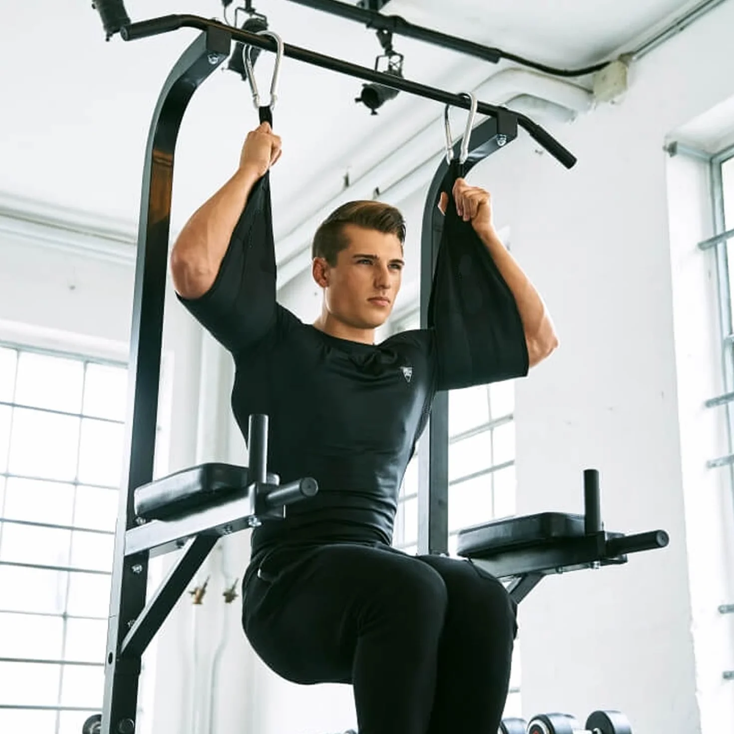 Taeku Szlufki na ramiona do treningu brzucha 1 para, trwałe Ab Straps Slings drążek do podciągania trener brzucha, fitness do 200 kg, obciążenie do drzwi i drążka gimnastycznego (pomarańczowy)