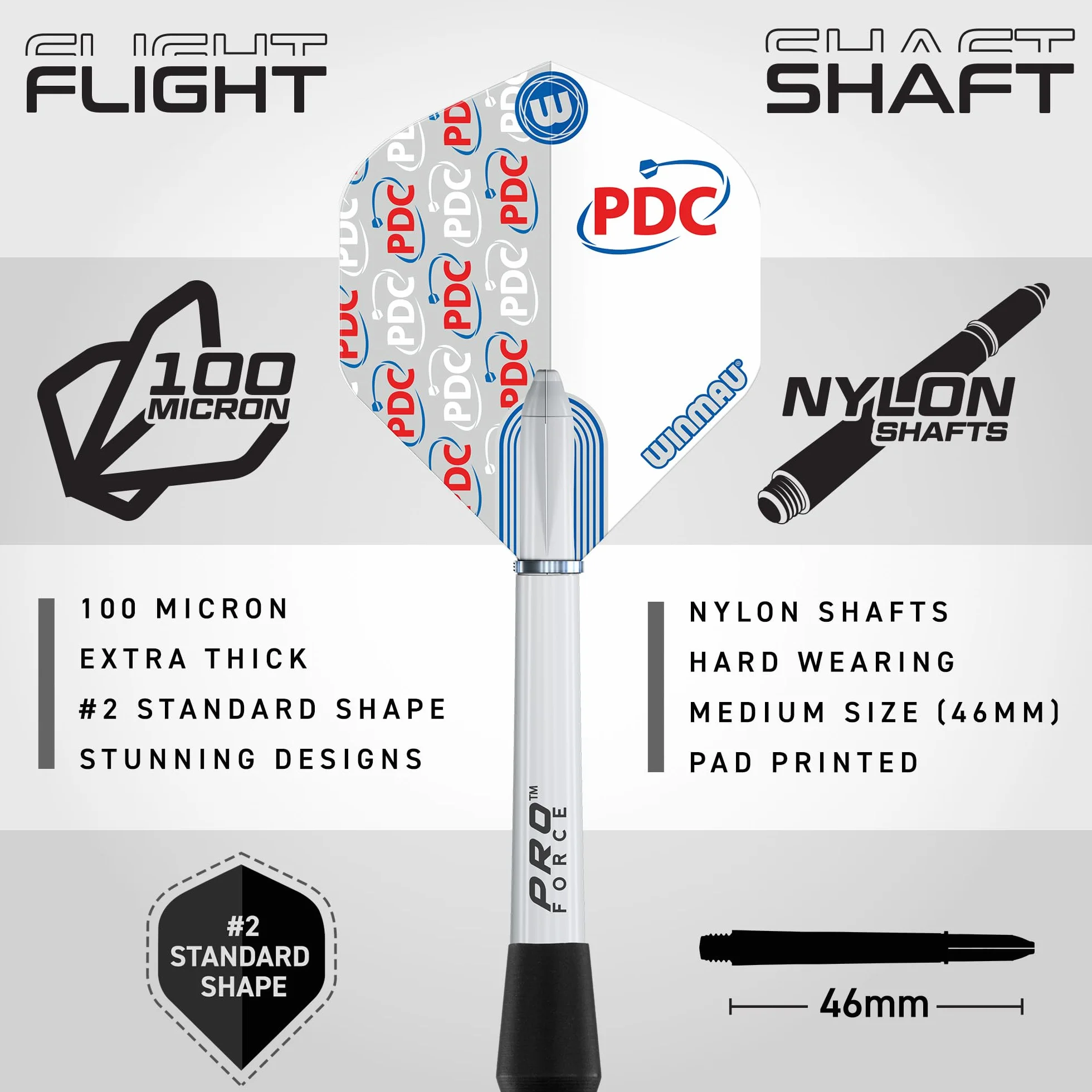 WINMAU Rzutki PDC Ultimate 22 g Stalowa Końcówka Zestaw