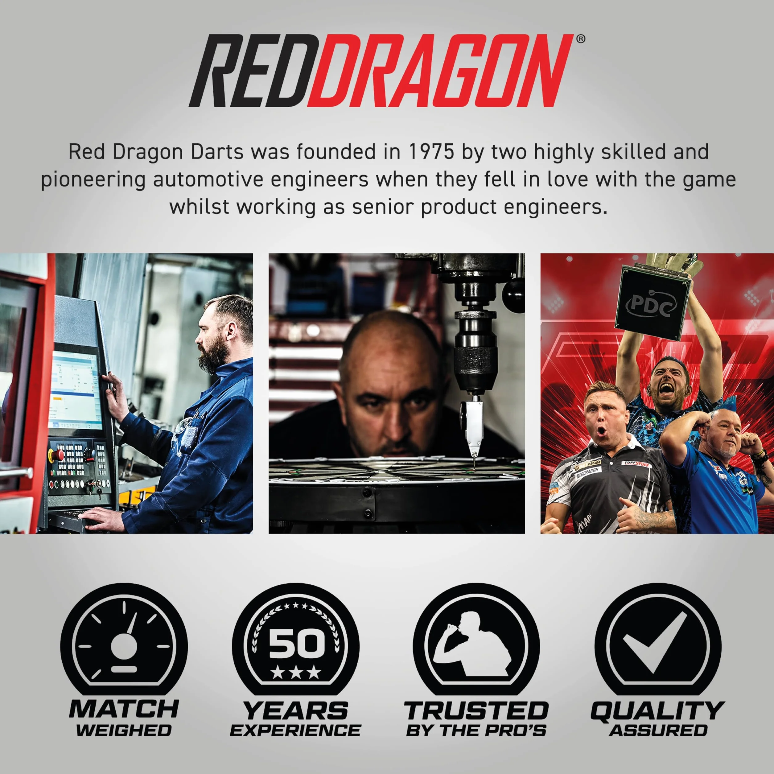 RED DRAGON Gerwyn Price Iceman 22 gram, zestaw rzutek z lotkami i trzonkami