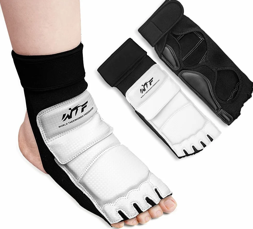 Langray Pie Protector Taekwondo Tobillera Soporte Protección Equipo de Entrenamiento de Boxeo MMA Saco de Boxeo Karate Artes Marciales Kickboxing Kung Fu