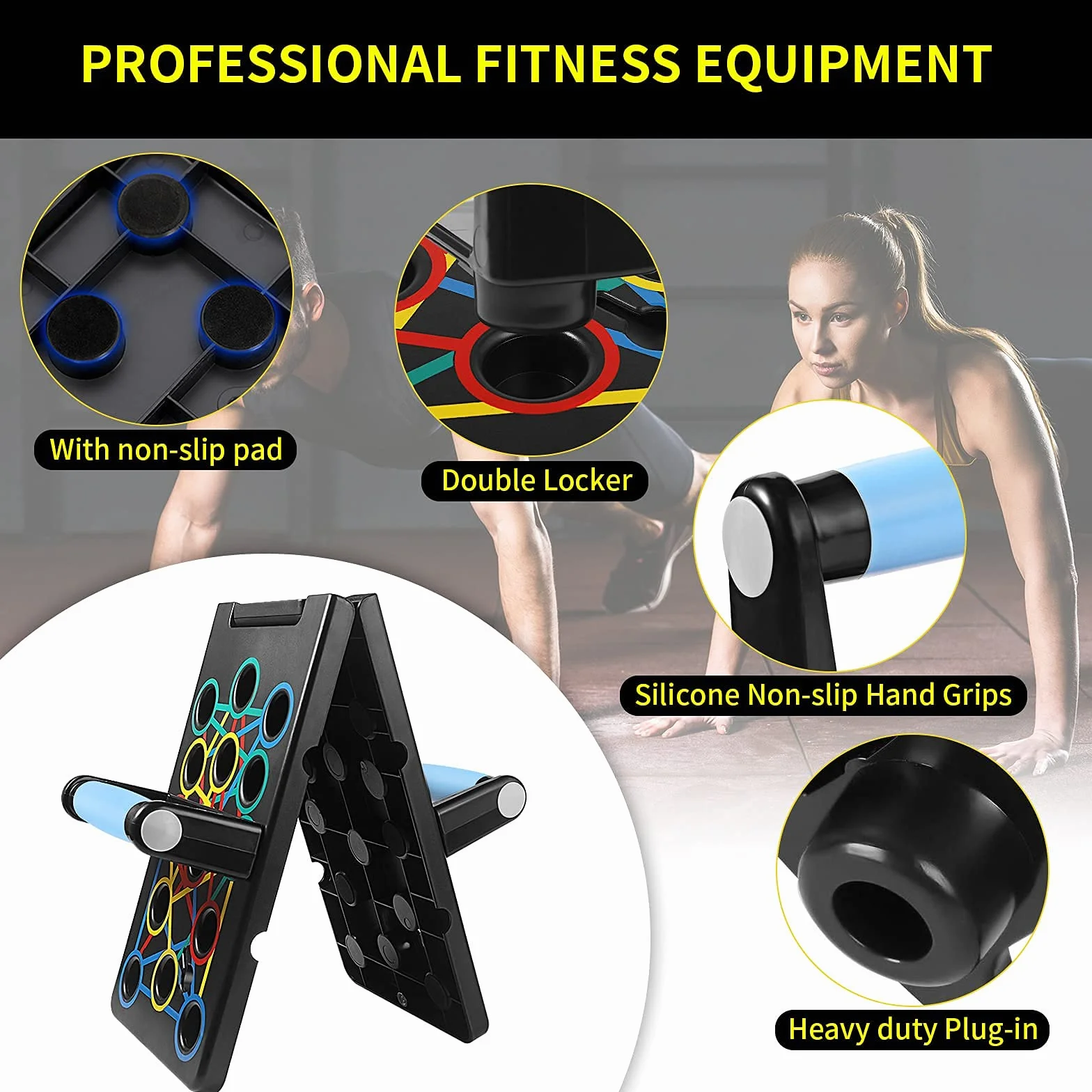 U/D 24 w 1 deska push-up wielofunkcyjna składana przenośna fitness trening narzędzia push-up stojaki deska do ćwiczeń deska do ćwiczeń, ćwiczenia domowe dla mężczyzn/kobiet