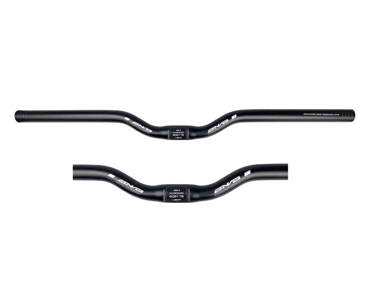 Rower górski kierownica aluminiowa 25,4 mm/31,8 mm, riser bars 680 mm, czarna, 220 g