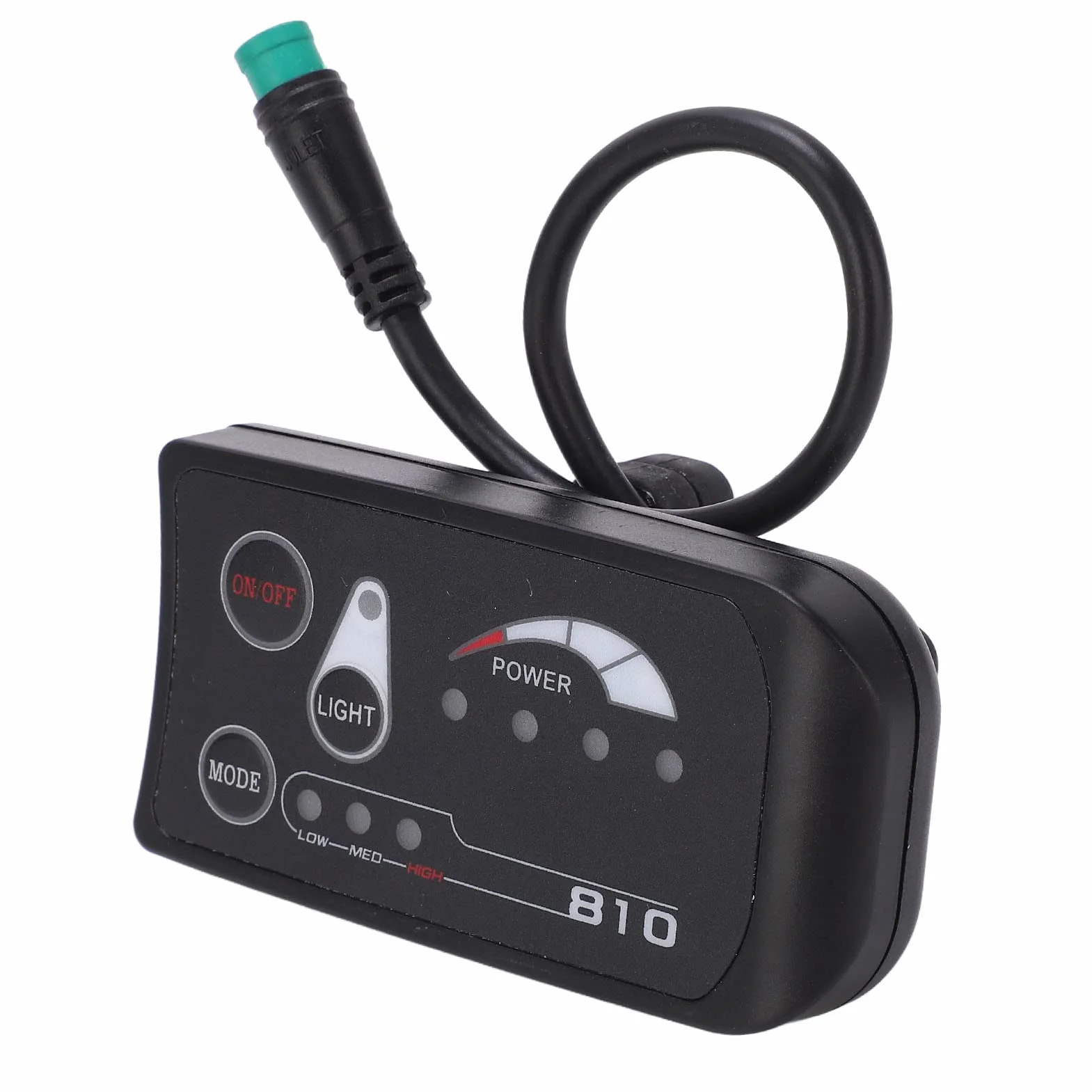 BuyWeek Panel wyświetlacza LED do roweru elektrycznego, 36 V, 48 V, wyświetlacz LED, panel sterowania do modyfikacji roweru elektrycznego