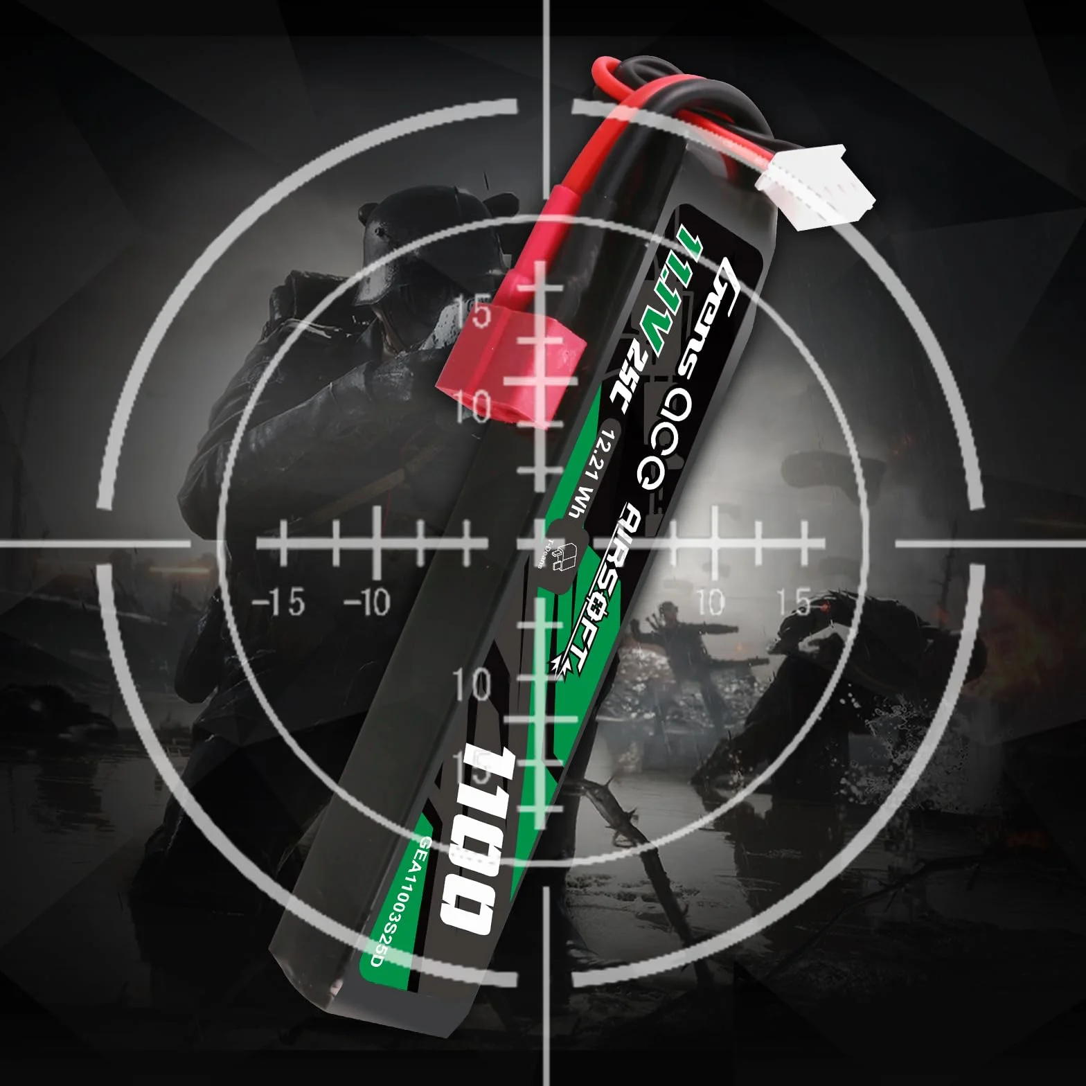Gens ace 3S 1100mAh 11.1V 3S1P 25C bateria lipo airsoft ze złączem Deans T, do airsoftu itp