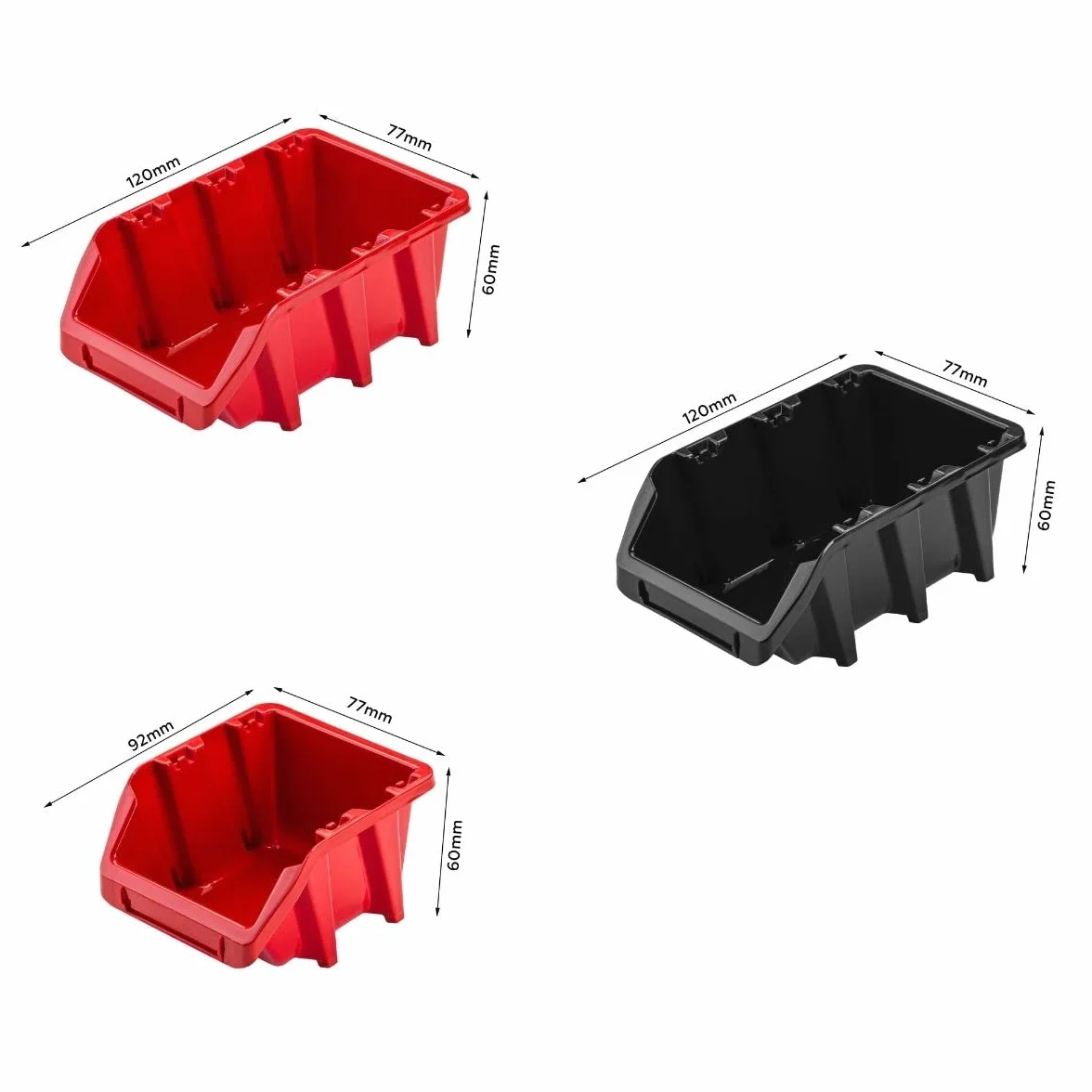 Regał warsztatowy 117x78 cm z systemem magazynowym 40 sztuk