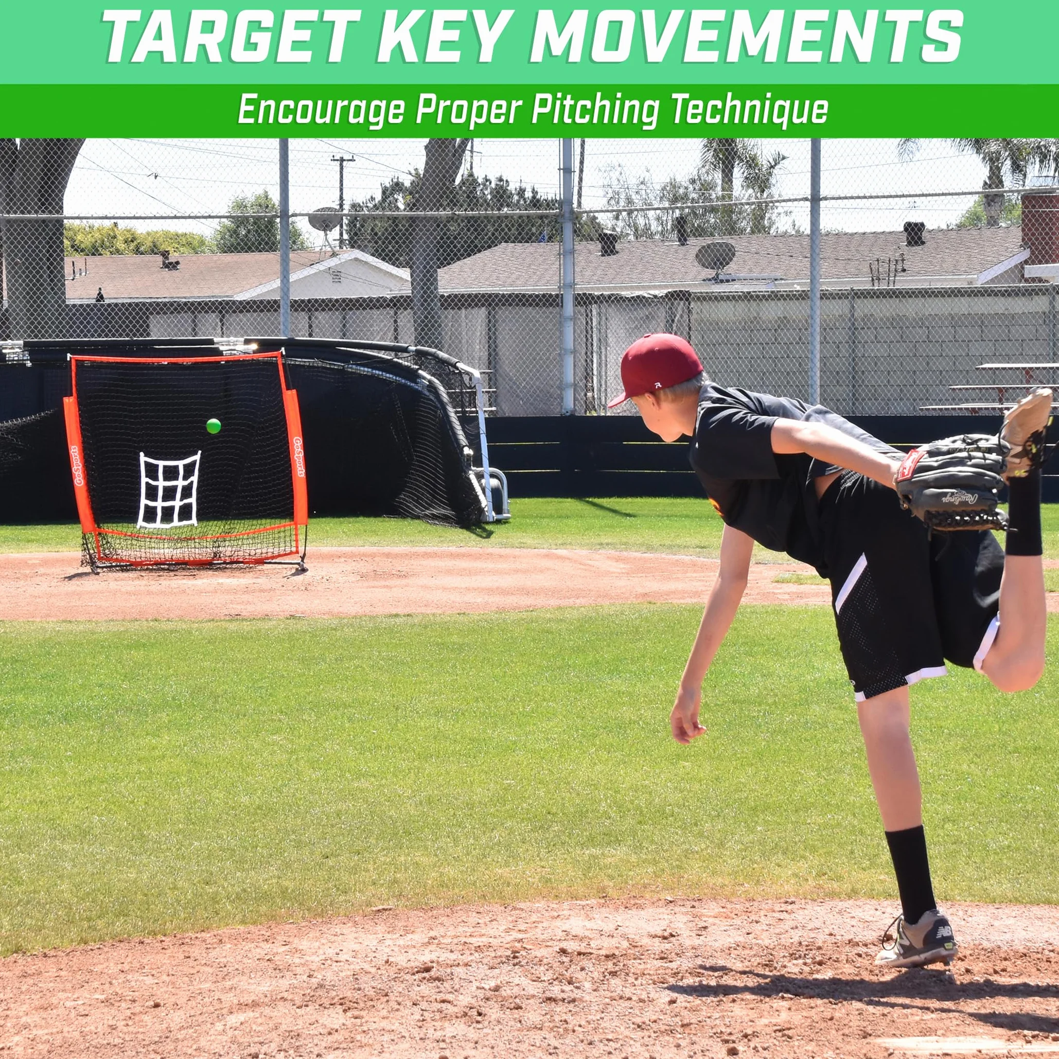 GoSports Gewichtete Trainingsbälle – Schlag- und Pitching-Training für alle Fähigkeitsstufen – Verbessern Sie Kraft und Mechanik, Wählen Sie Baseball lub Softball