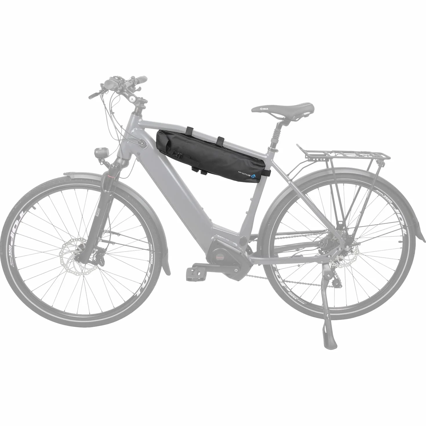 M-Wave Unisex Adult Rough Ride B torba na akumulator, czarna, 590 x 85 x 130 mm