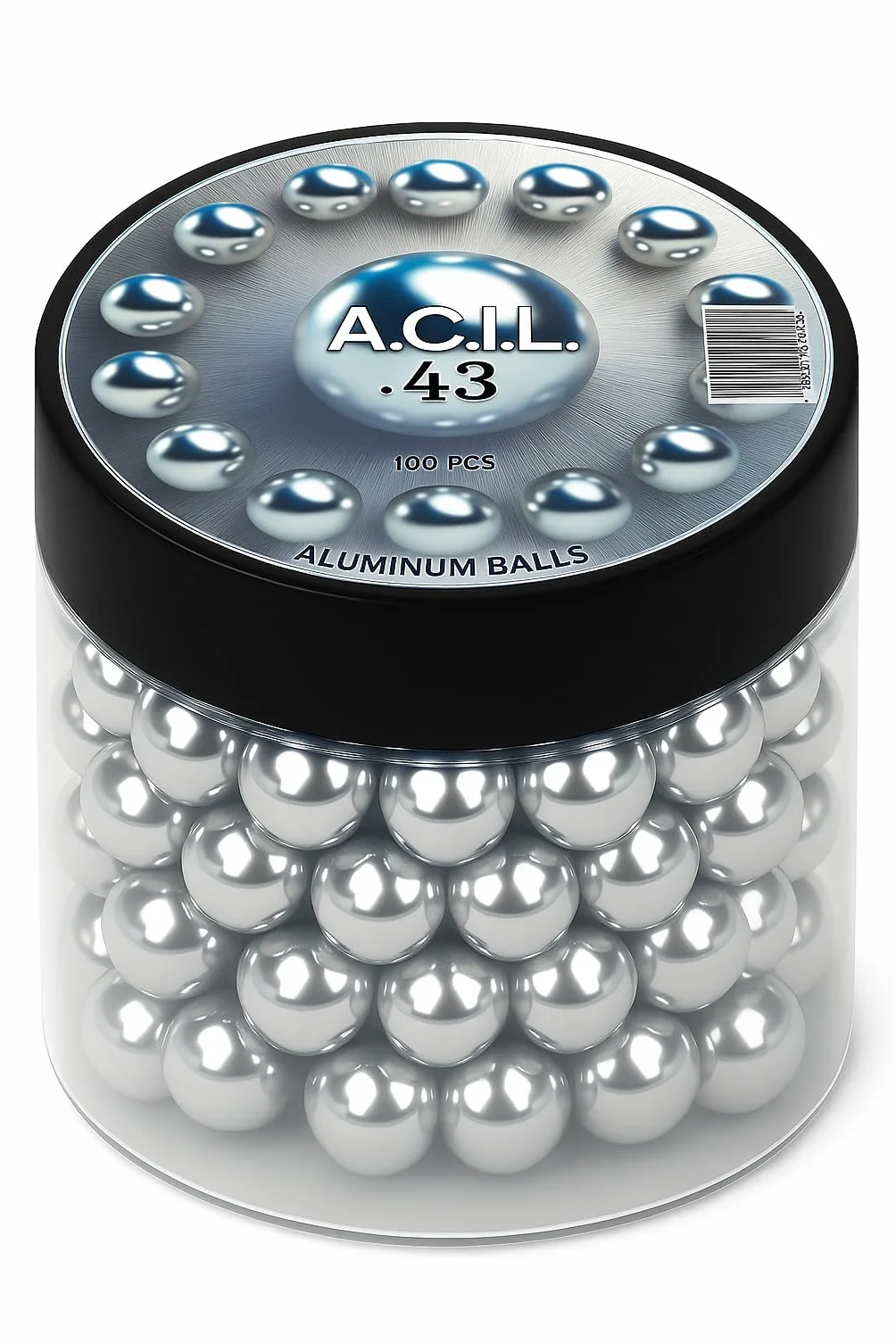 Kulki aluminiowe w 43 Kaliber Solid Resuable Seamless Paintballs do wysokiego uderzenia, treningu, ćwiczeń celowych i obrony .43 Cal.