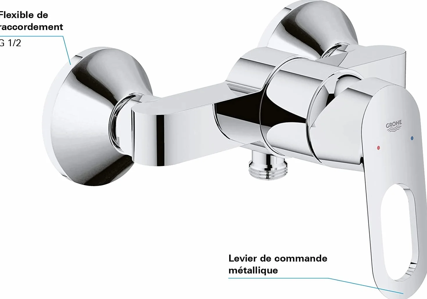 Grohe Bauloop Bateria Prysznicowa Chromowany