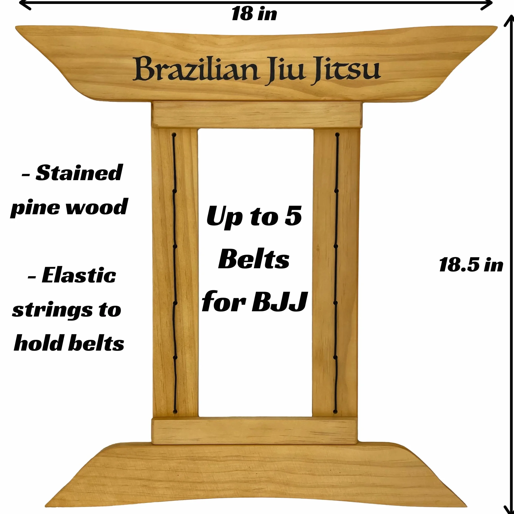 Brazylijski stojak na pasek Jiu Jitsu, stojak na 5 pasków plus wieszak na medale, od białego do czarnego pasa, etui na pasek do sztuk walki, prezenty dla praktyków Jiu Jitsu, OSS