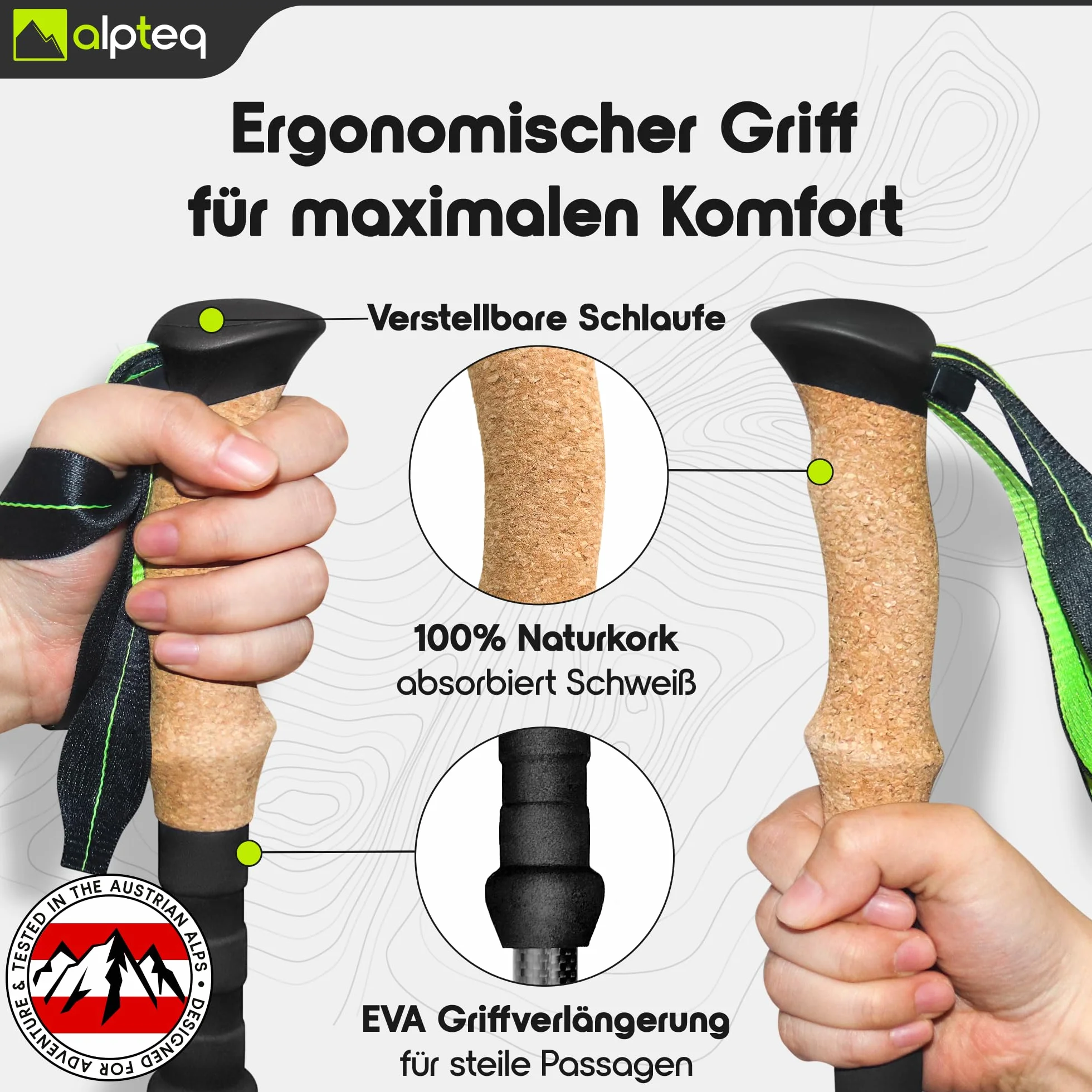 Kijki trekkingowe składane z włókna węglowego lub aluminiowego, z uchwytem korkowym, do sportów górskich, trekkingowych, dla kobiet i mężczyzn, bardzo lekkie i teleskopowe