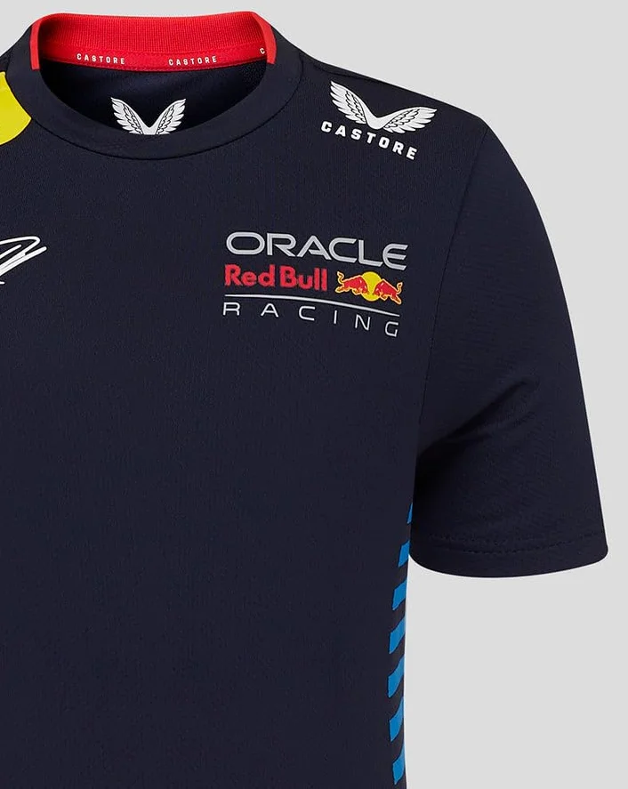 Koszulka Oracle Red Bull Racing Kids Teamline Max Verstappen niebieska