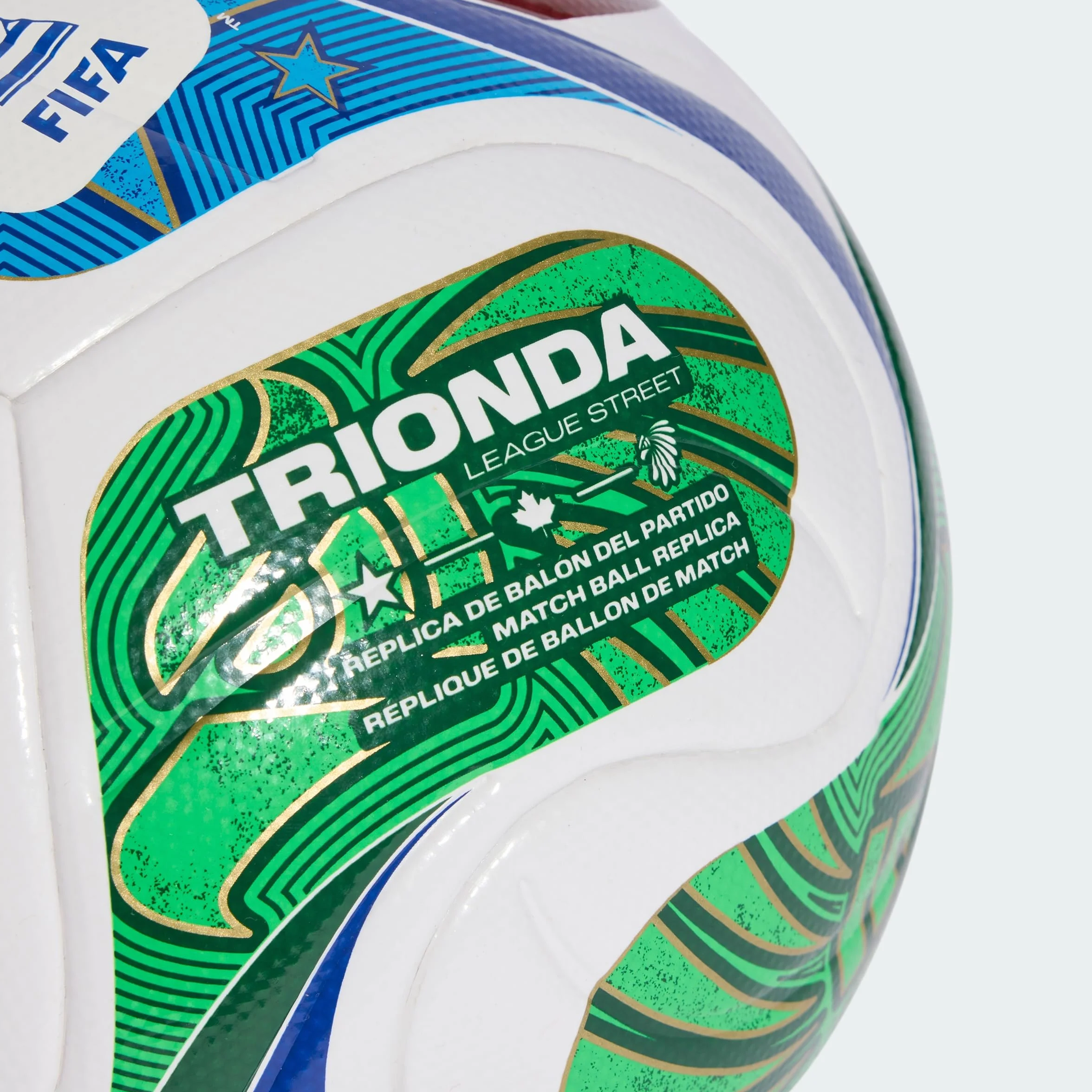 adidas FIFA World Cup 26 Trionda League Junior 350 Ball, biały/team royal blue/solar blue/power red, 5