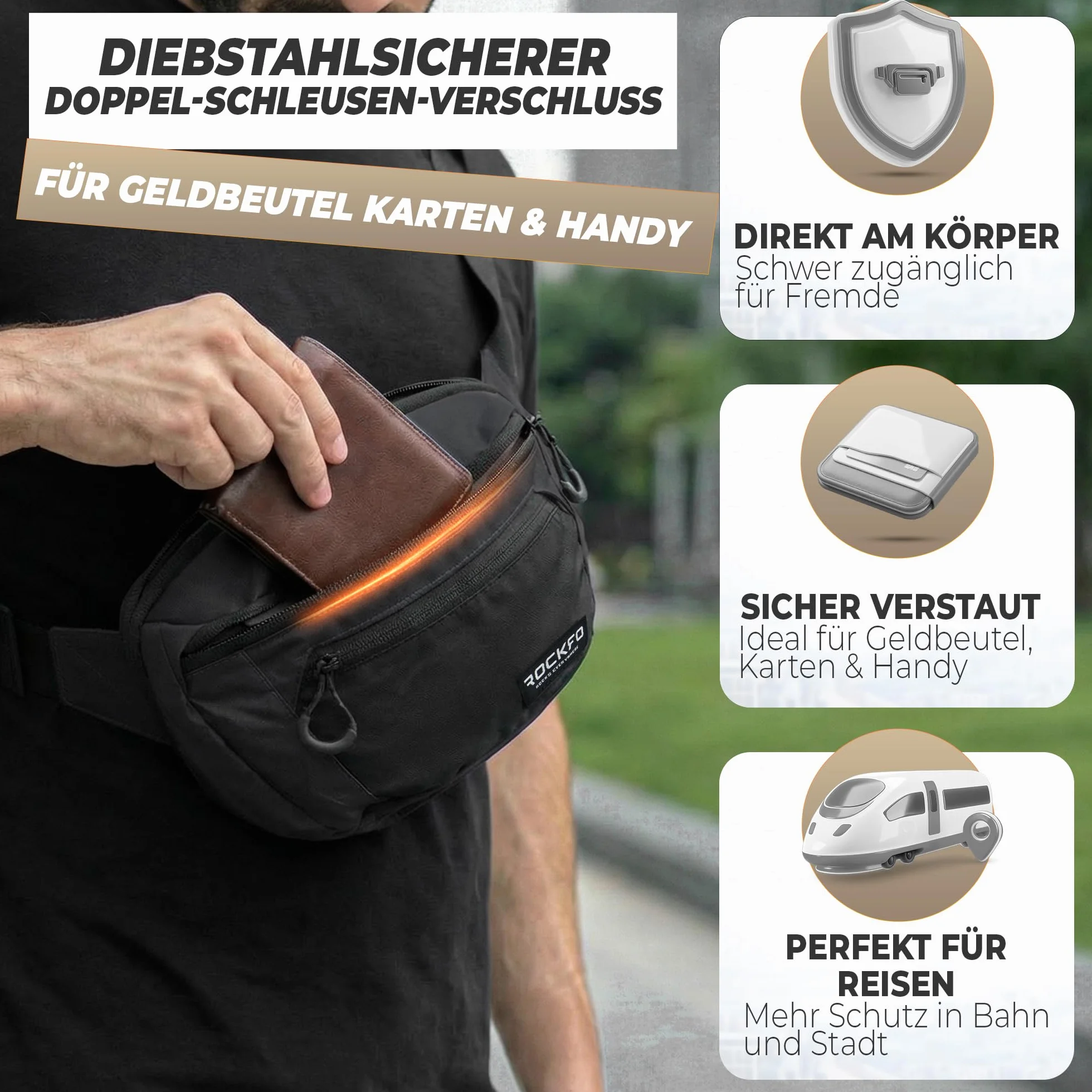 BT - granit - parent, czarny, 25cm x 15cm x 4,5cm, EDC Lifestyle