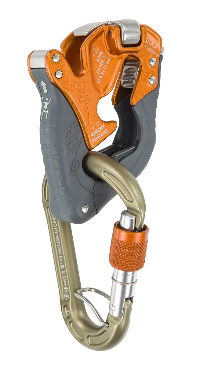 Climbing Technology Uniseks CLICK-UP+ KIT Osprzęt Asekurcyjny i Zjazdowy, Pomarańczowy/Szary