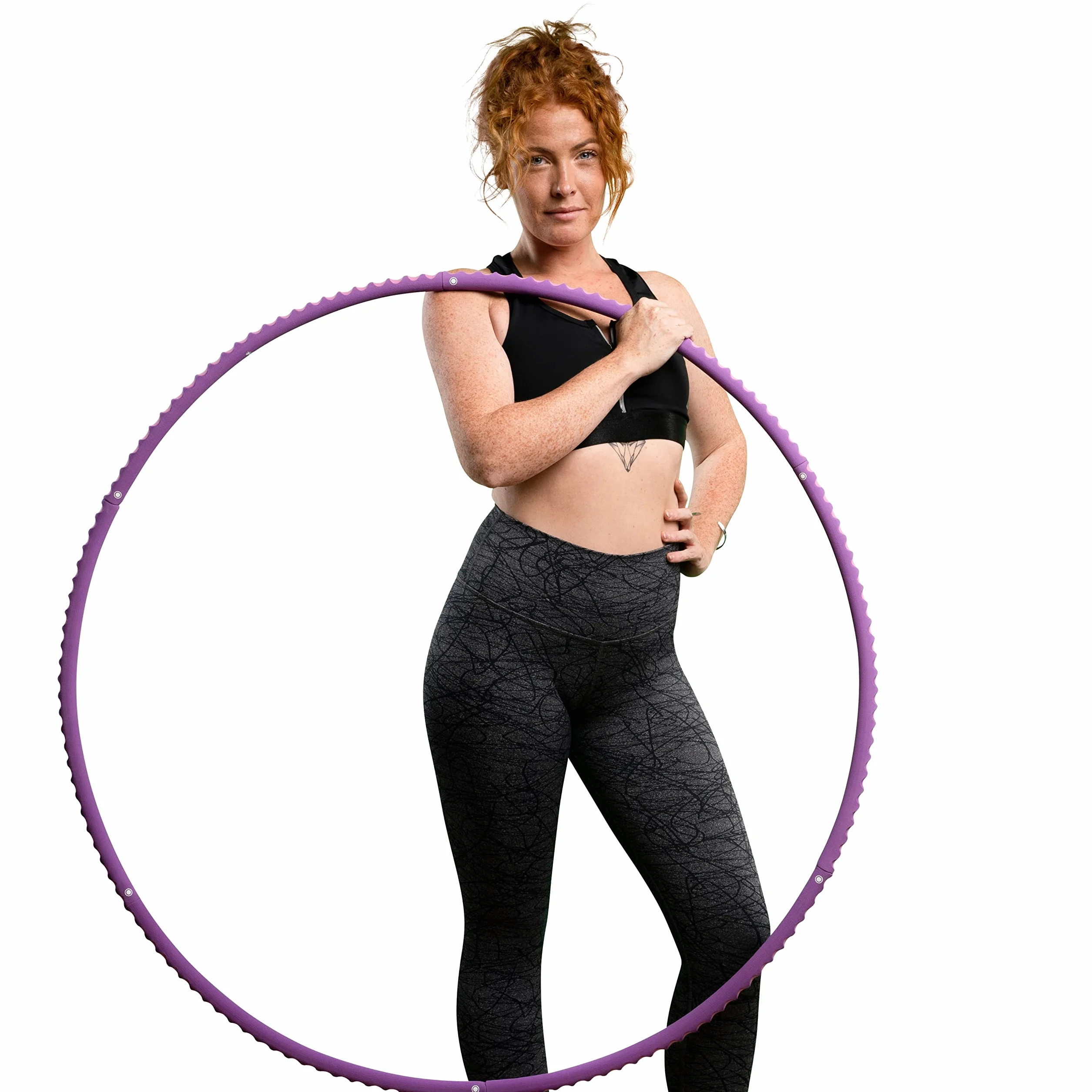 HOOPOMANIA Hula Hoop dla dorosłych 1,2-2 kg z pianką dla początkujących