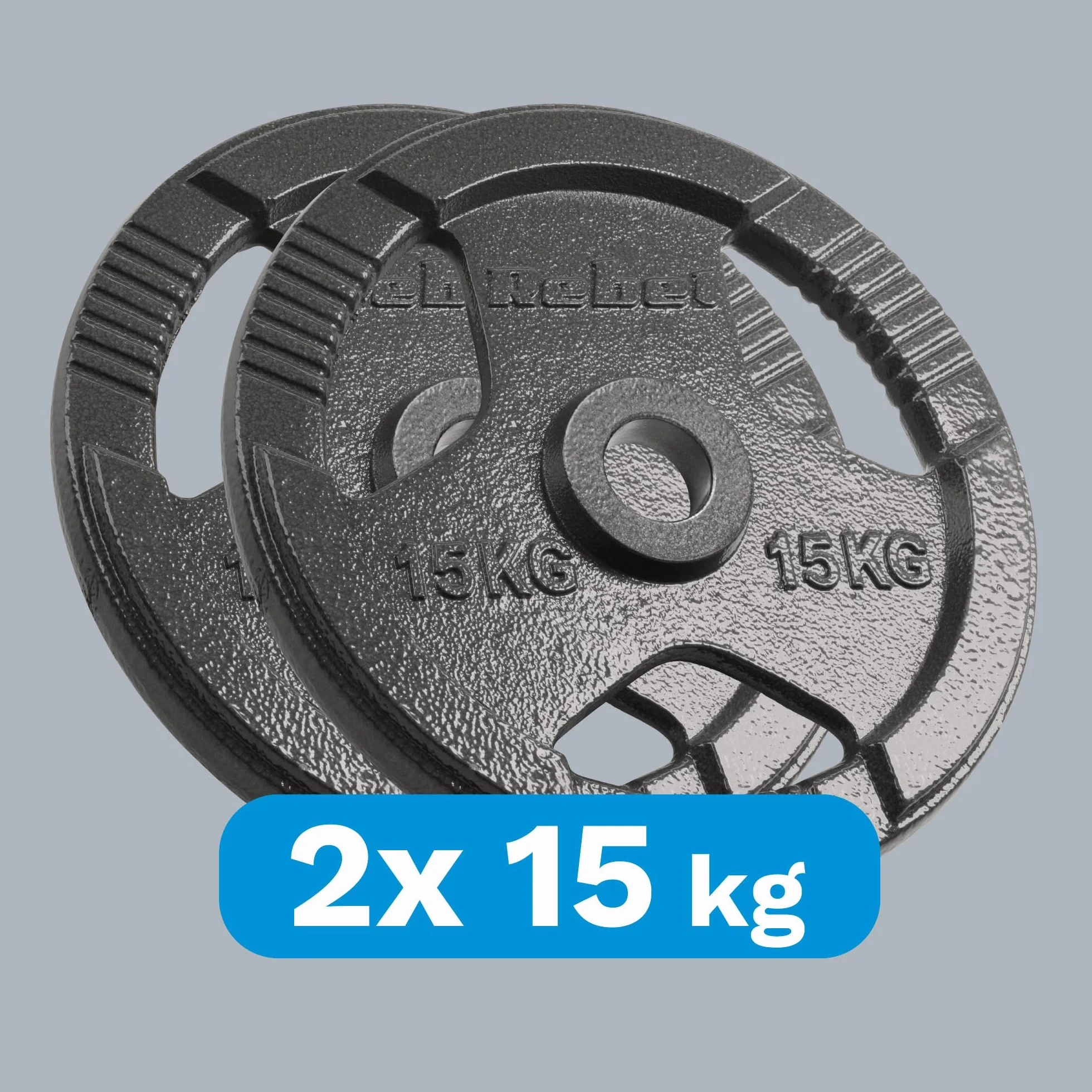 Zestaw Obciążeń Żeliwnych 2x15 kg Otwór 51mm Talerz z Uchwytami