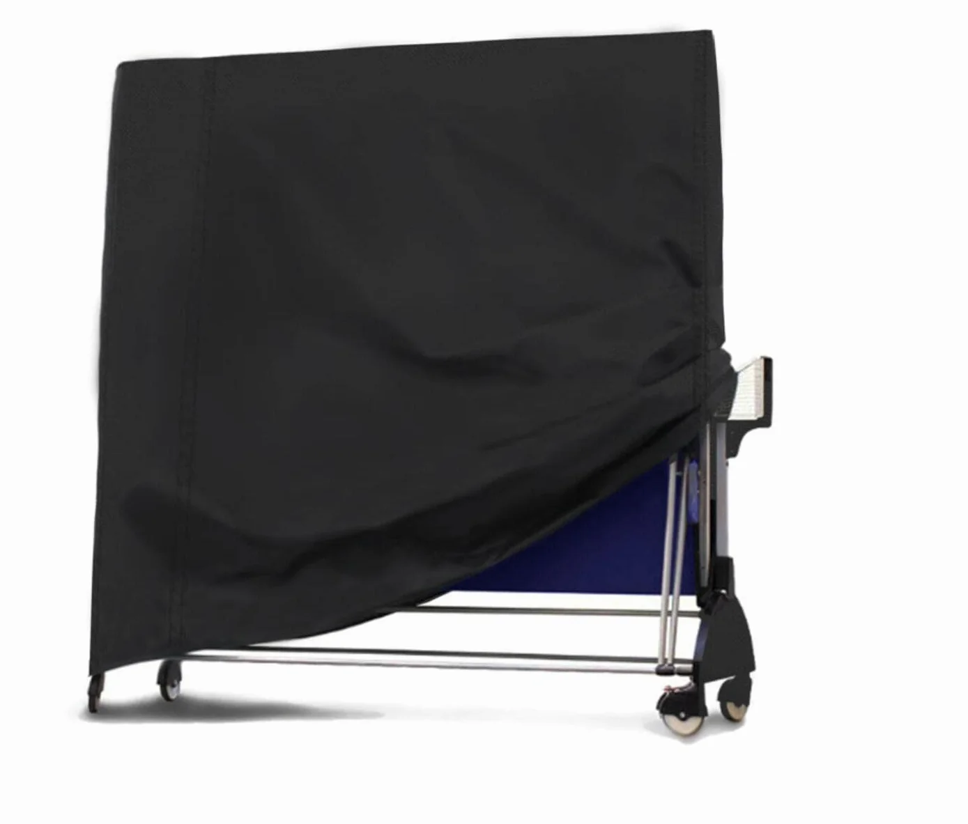 AMSAMOTION Pokrowiec na stół do tenisa stołowego Ping Pong Pokrowiec ochronny Heavy Duty Wodoodporny Wiatroszczelny Anty-UV Oxford Tkanina Ochronna na zewnątrz 165 × 70 × 185 cm