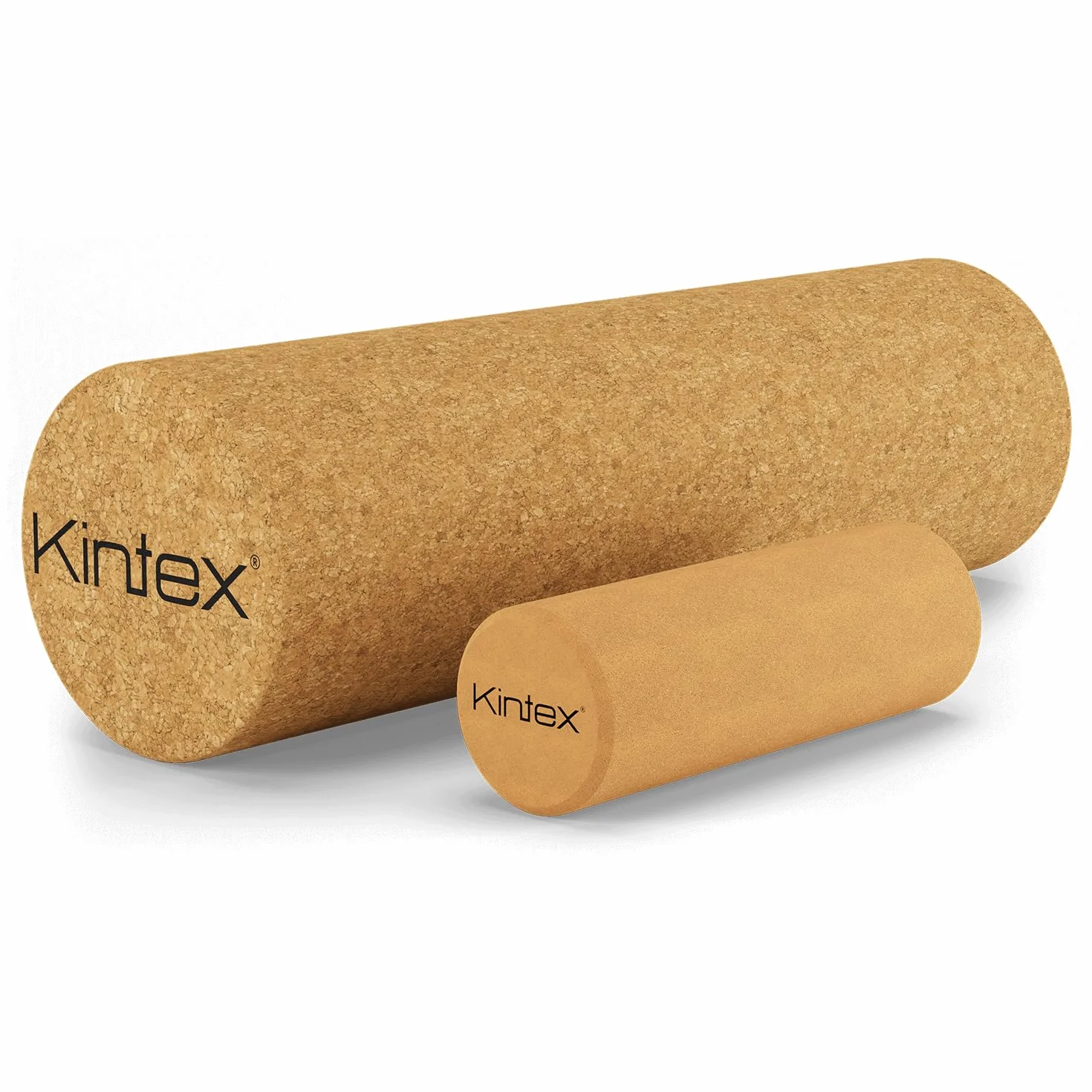 Kintex Rolka do masażu powięzi z korka, 33 cm lub 15 cm, rolka do samodzielnego masażu, masażu własnego, regeneracji powięzi i mięśni, wałek do masażu powięzi (15 cm)
