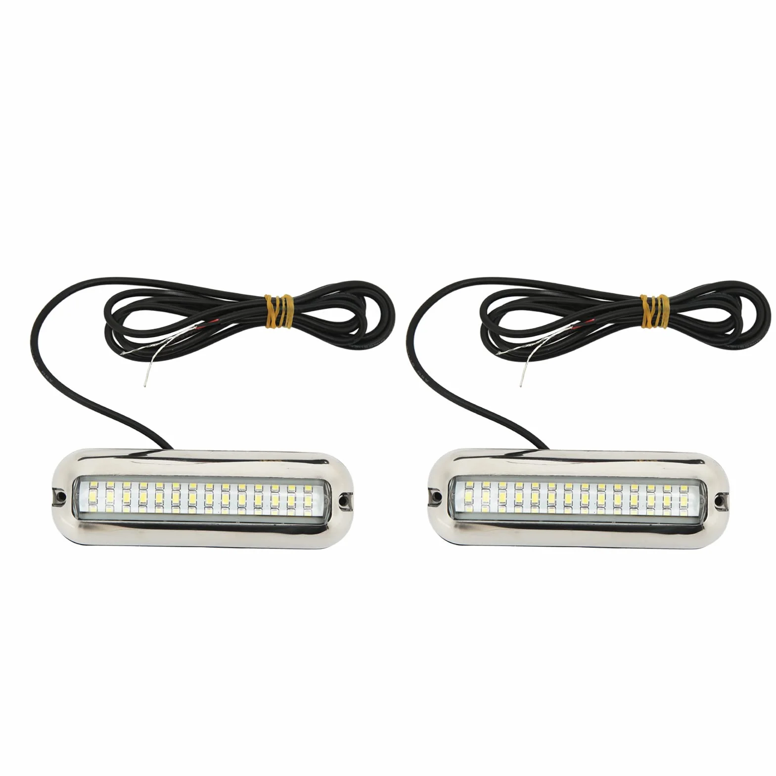 Marine Led Lights 42LEDS Wodoodporne Podwodne światło LED łodzi 10-30V DC Korek Spustowy światła dla Jachtu łódź/jacht Serii Statek/jacht Części(Niebieskie światło)