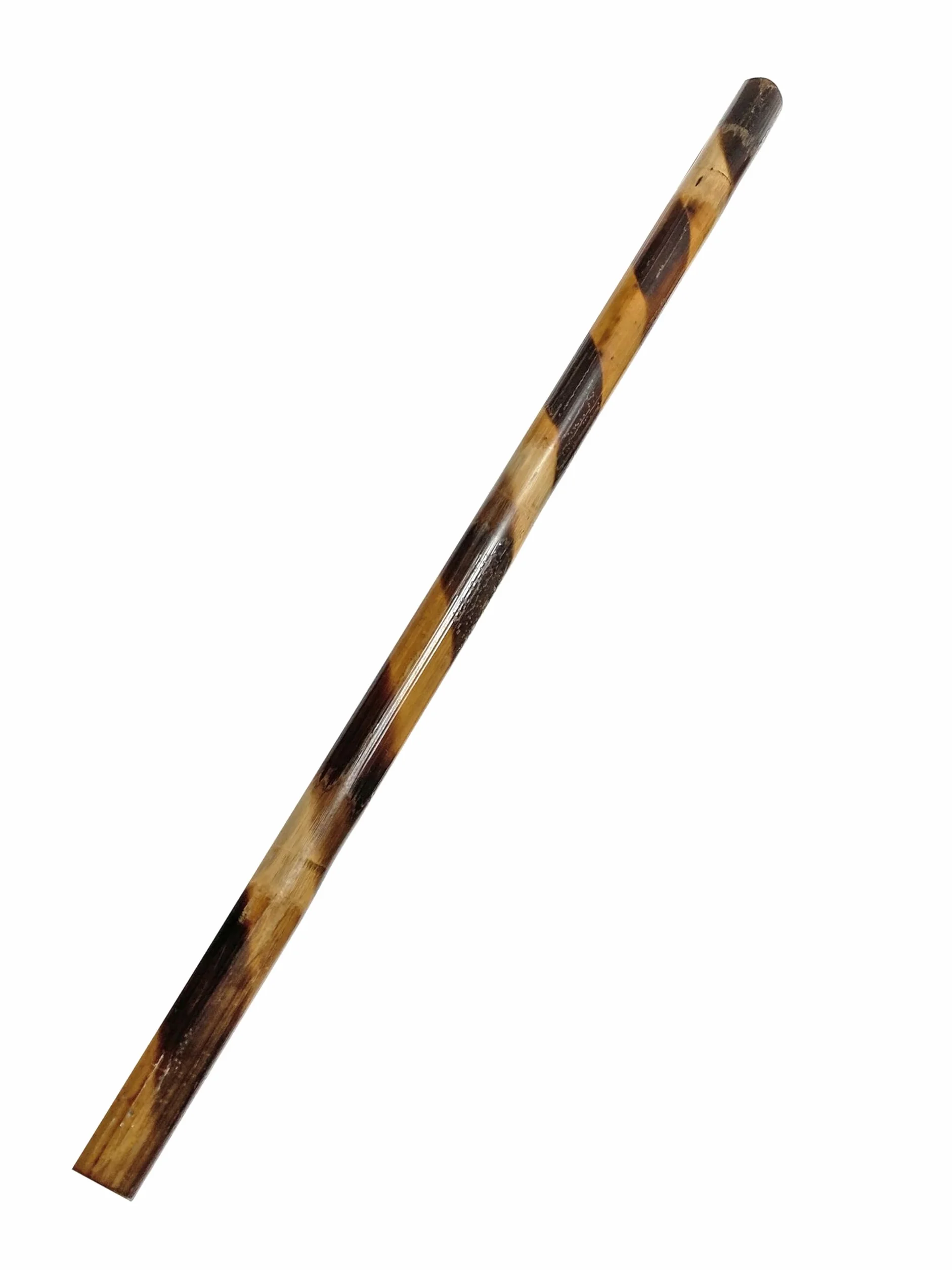 Escrima Kij 65 cm – rattanowy jasny, wzór tygrysa, nieobrany, Safety – Kali Arnis Stick drążek treningowy
