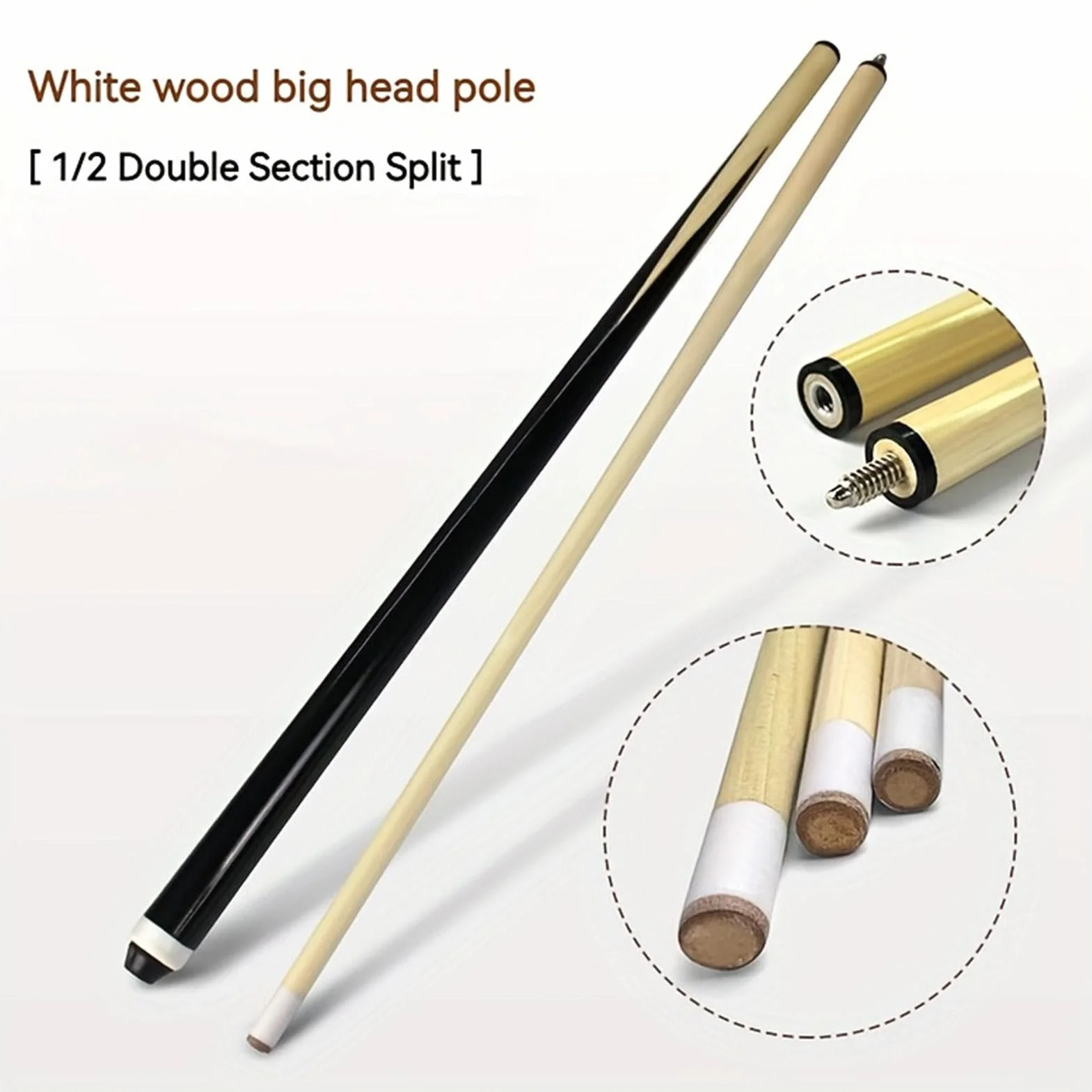 Profesjonalny kij bilardowy z klonu kanadyjskiego 13 mm 147 cm