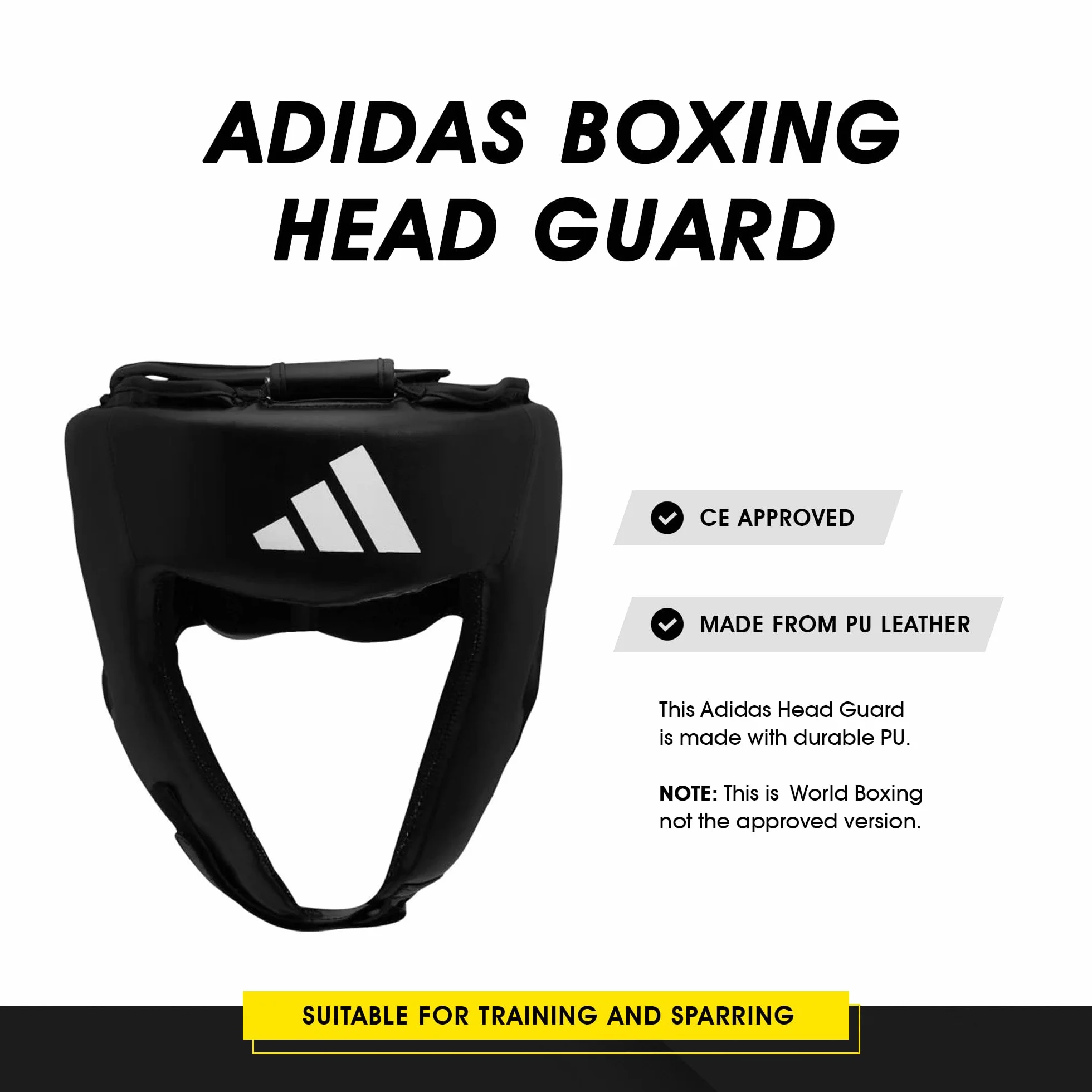 Adidas Uniseks hybrydowa ochrona głowy 50 HG czarna S