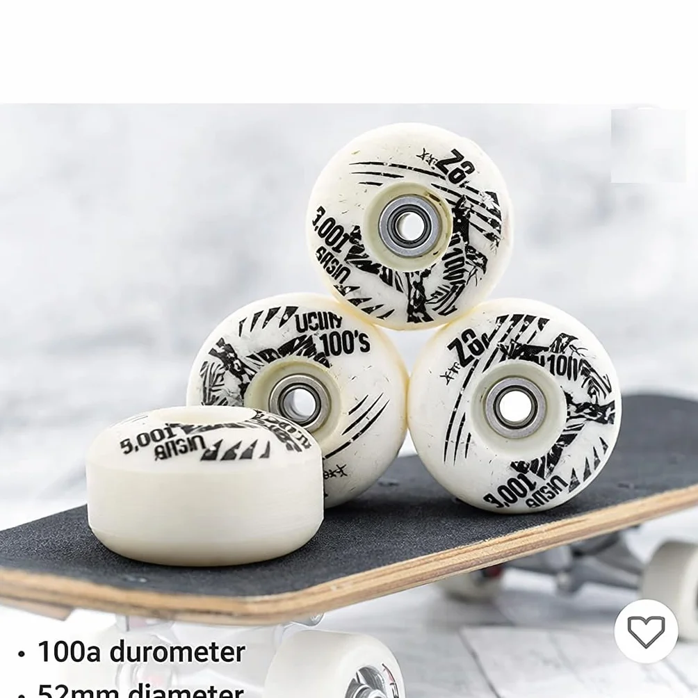 Alomejor koła do deskorolki 52 mm x 30 mm 4 szt. PU Cruiser Longboard zestaw