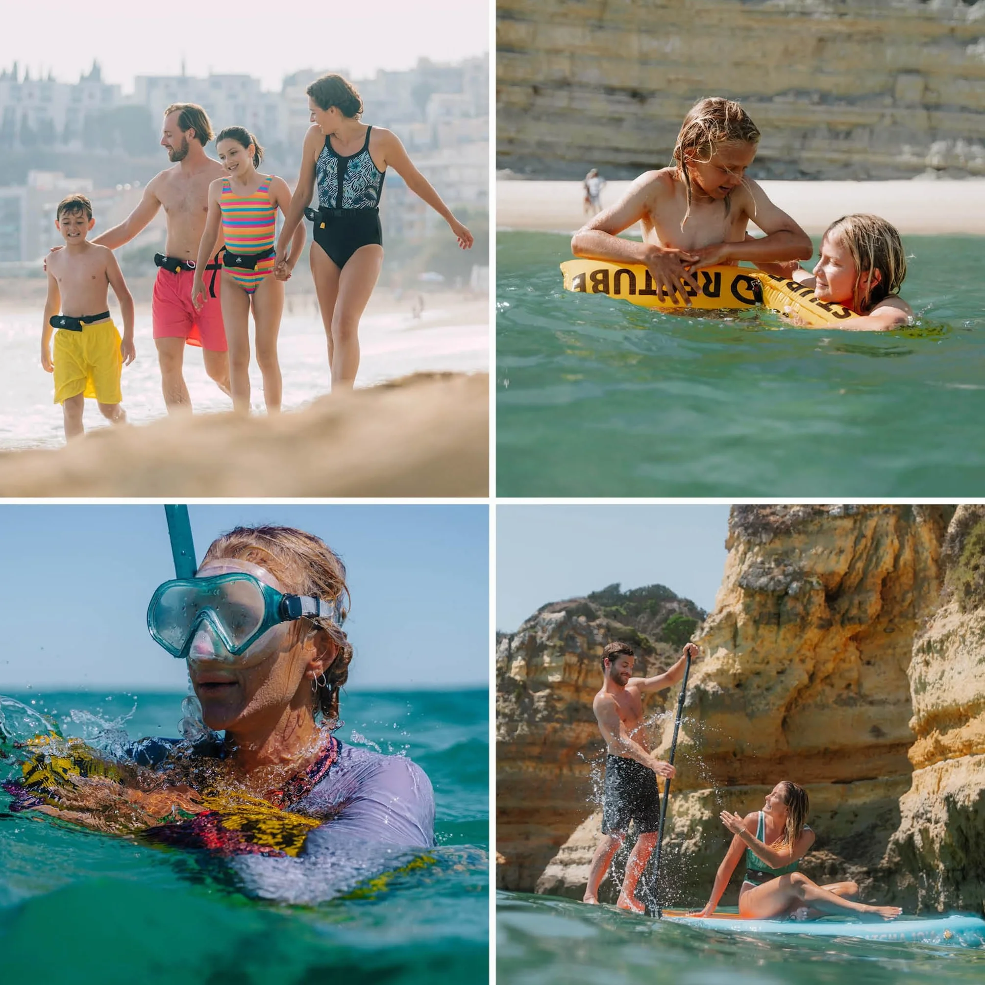 Restube BEACH One-Pull Inflatable Water Safety Boja | Spławikowa pomoc wypornościowa do pływania, wędkowania, żeglarstwa i SUP | Kompaktowy rozmiar