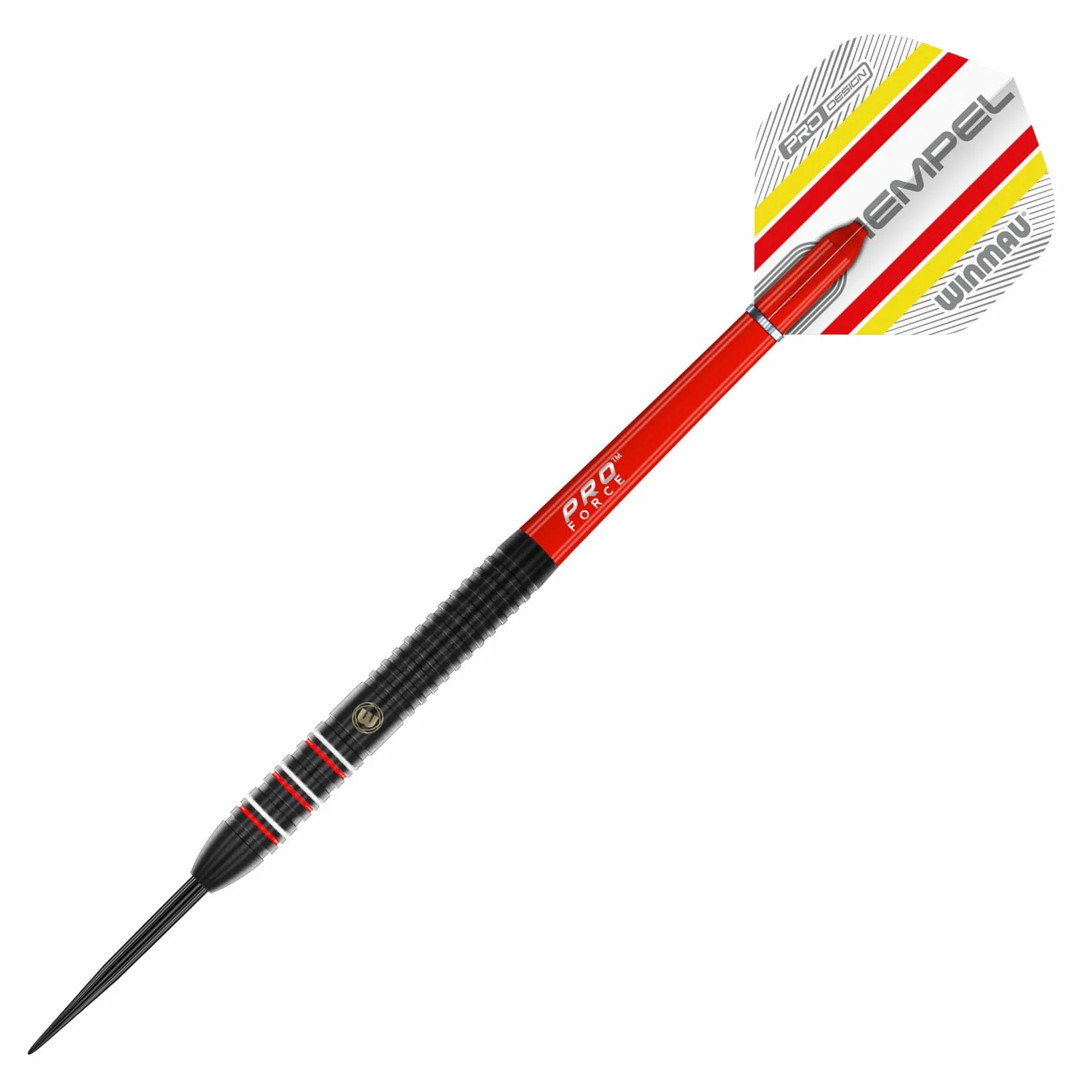 WINMAU Florian Hempel 85% Pro-Series 24 g - 85% wolframu - profesjonalny zestaw rzutek z lotkami do rzutek i trzonkami do rzutek (łodygi)
